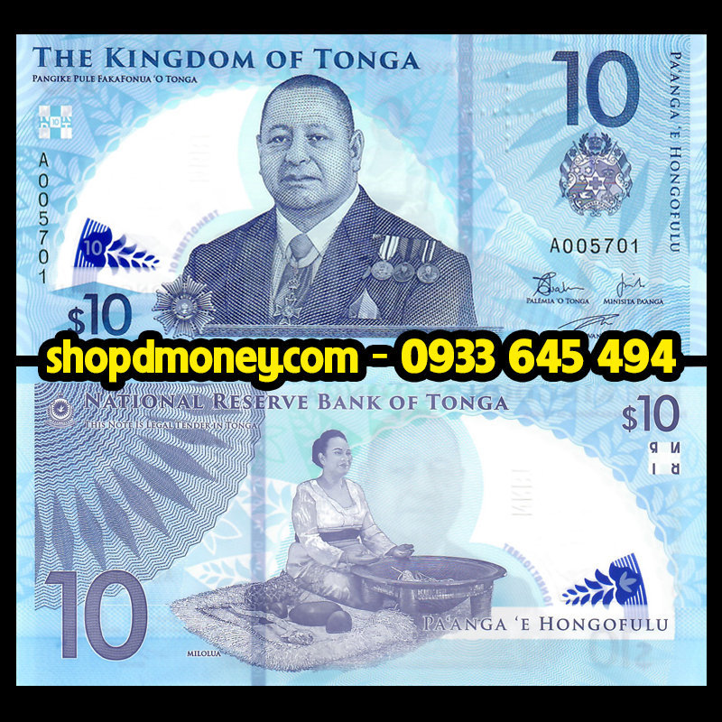 10 paanga Tonga 2023 polymer