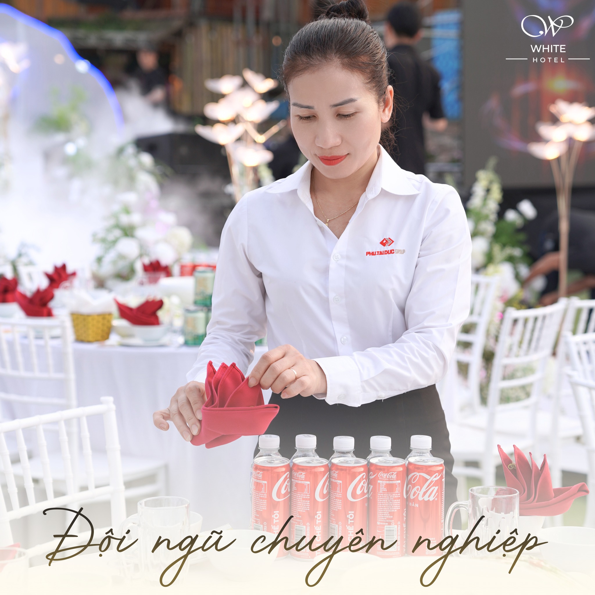 Doi ngu nhan vien White Hotel Ha Tinh tan tam chuyen nghiep