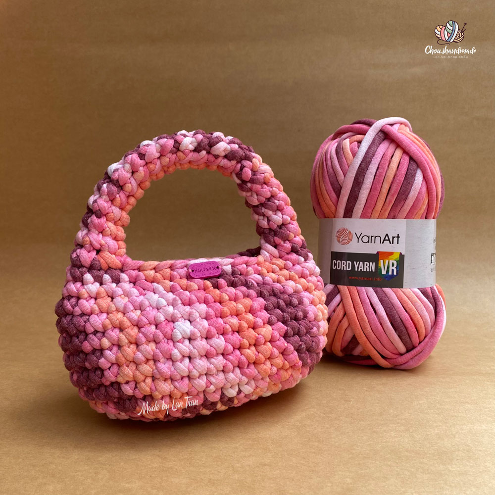 Chart Túi Xinh Xắn Móc Từ Sợi Cord Yarn Và Cord Yarn VR Của Yarnart