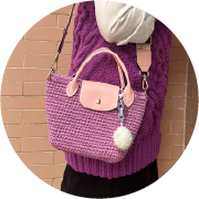 Len sợi đan móc túi, giỏ xách