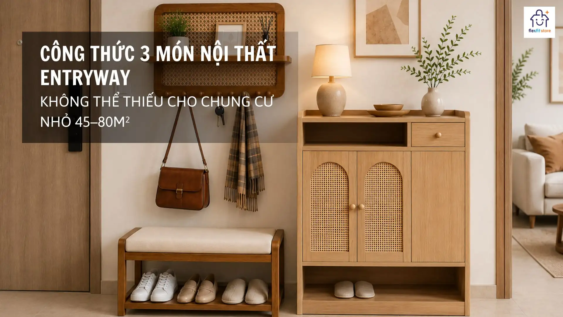 Công thức 3 món nội thất entryway không thể thiếu cho chung cư nhỏ