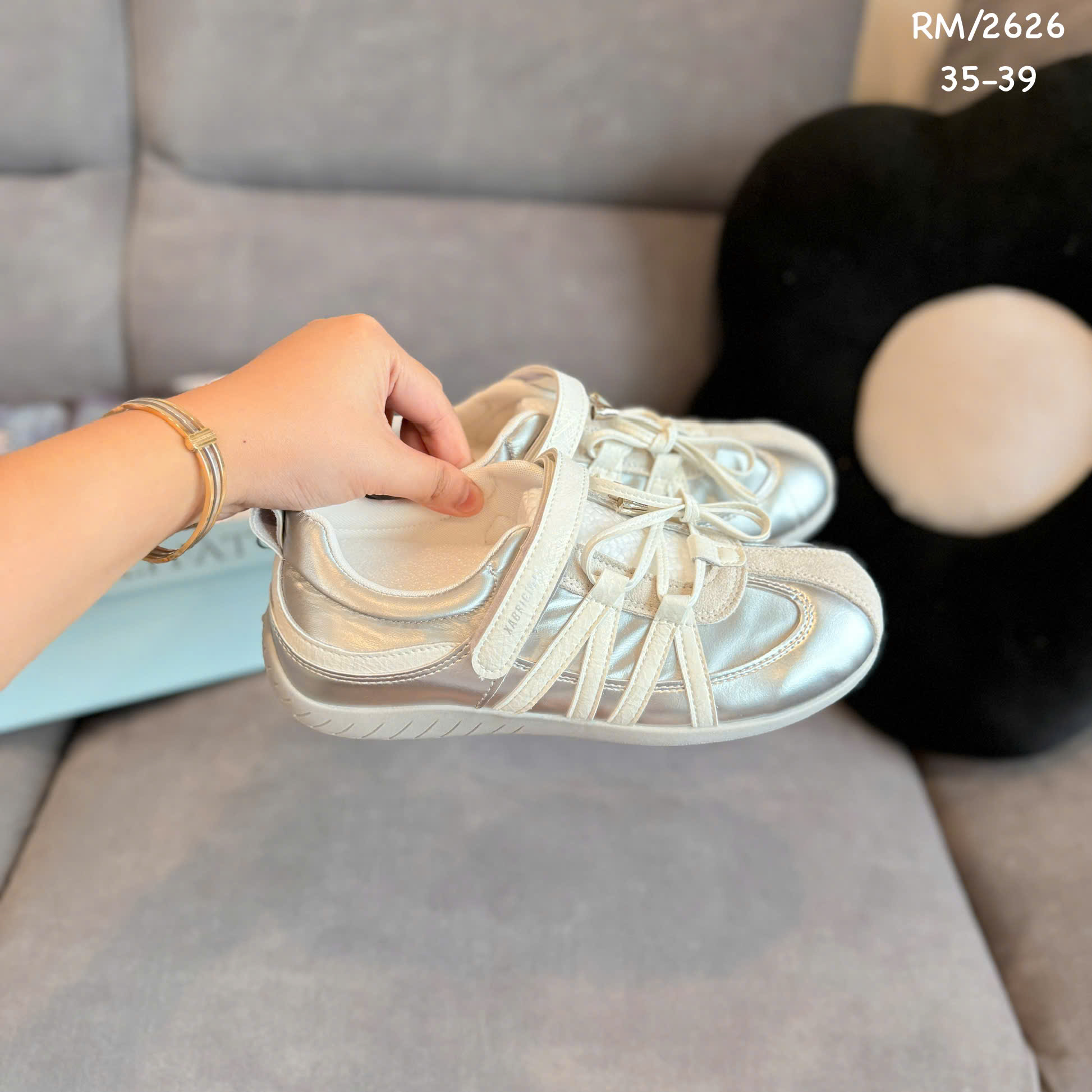 giày bb quai dán mix dây 2626 (QC)