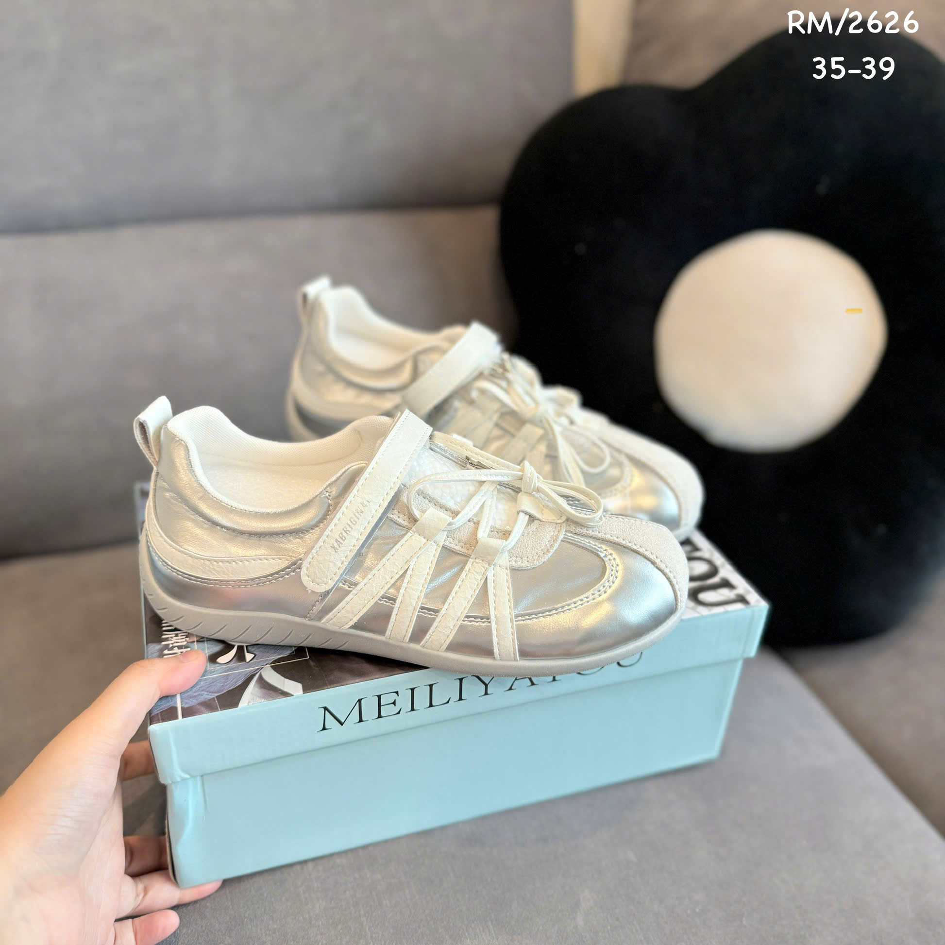 giày bb quai dán mix dây 2626 (QC)
