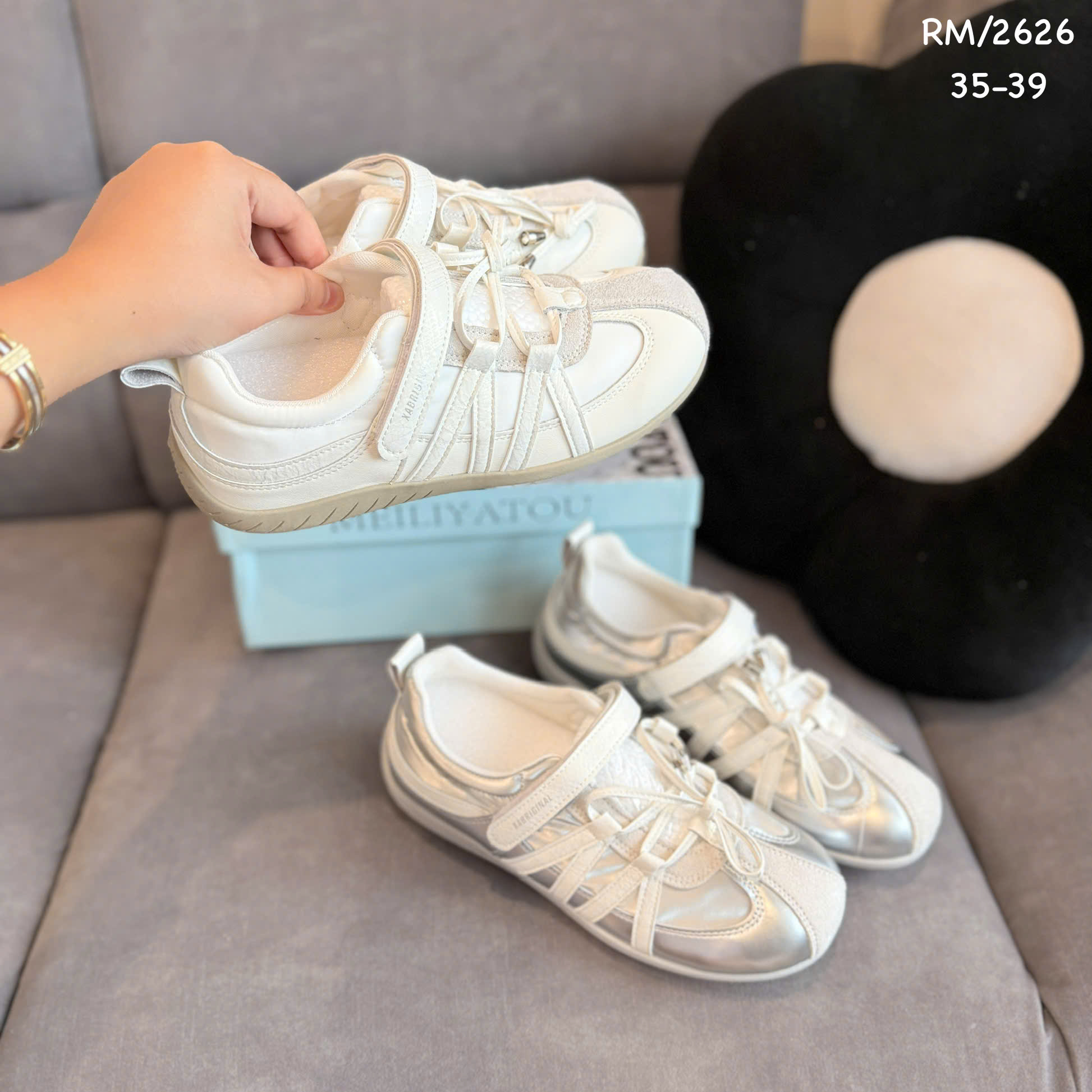 giày bb quai dán mix dây 2626 (QC)