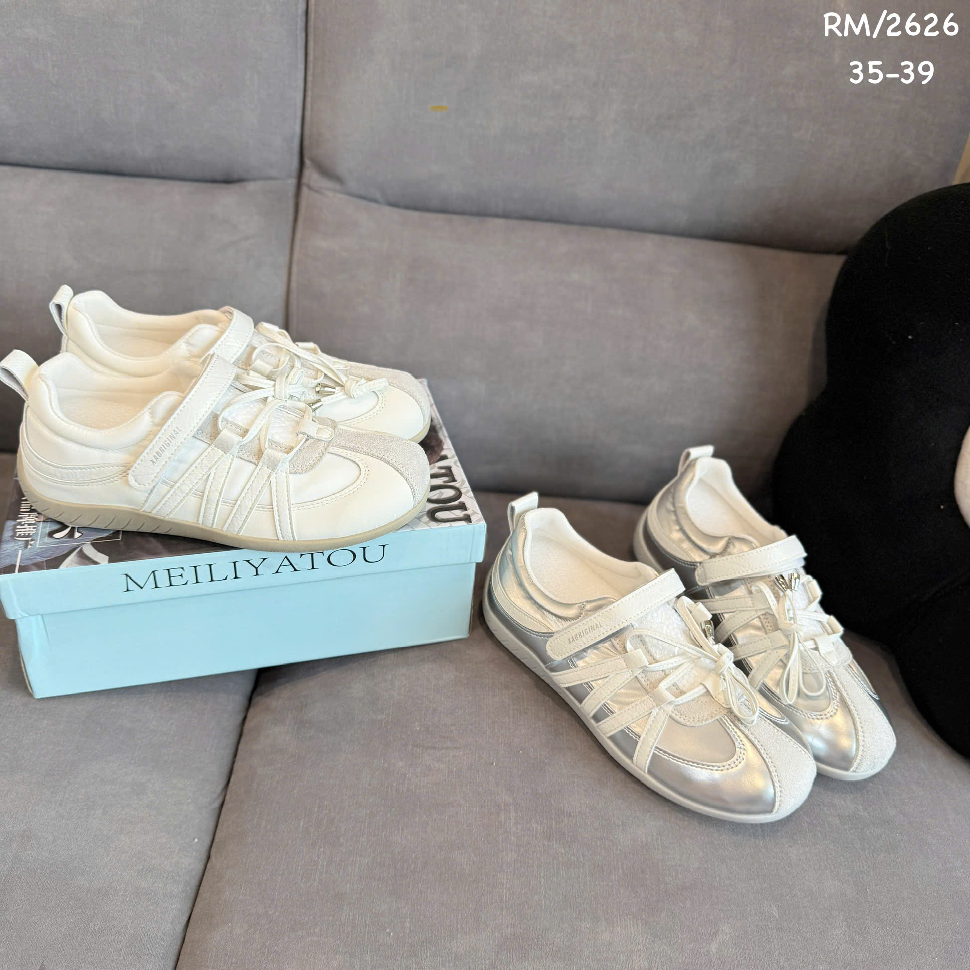 giày bb quai dán mix dây 2626 (QC)