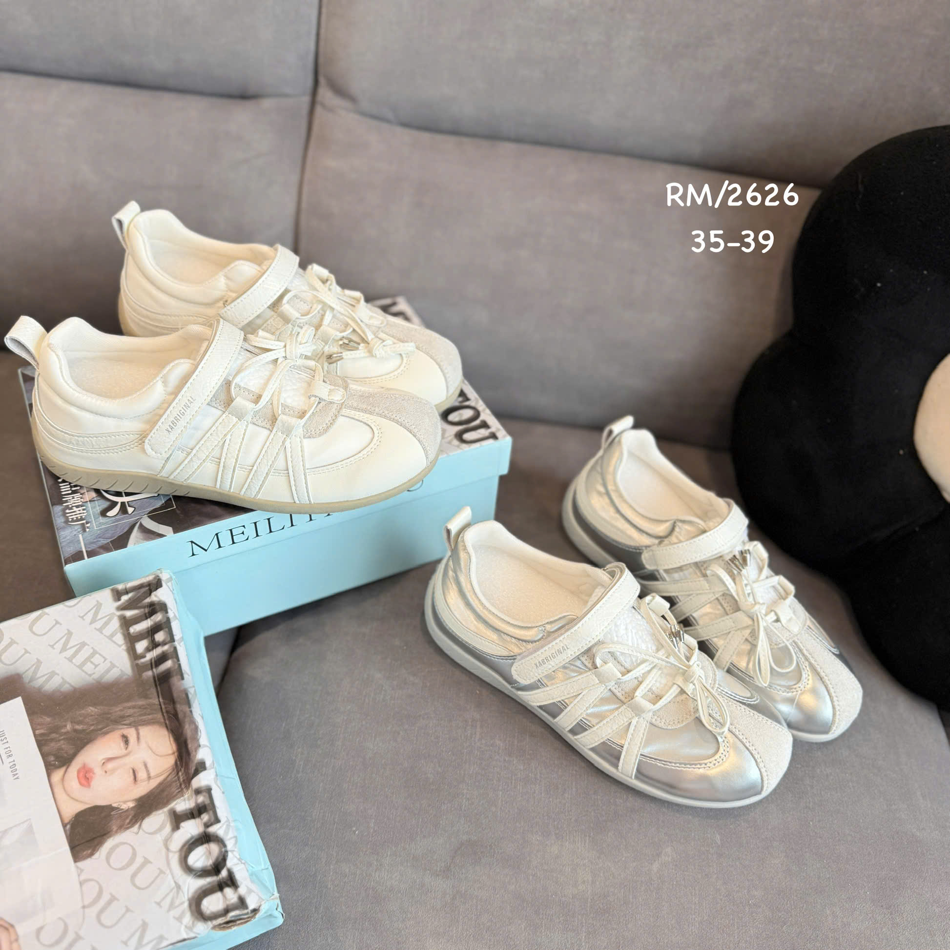 giày bb quai dán mix dây 2626 (QC)