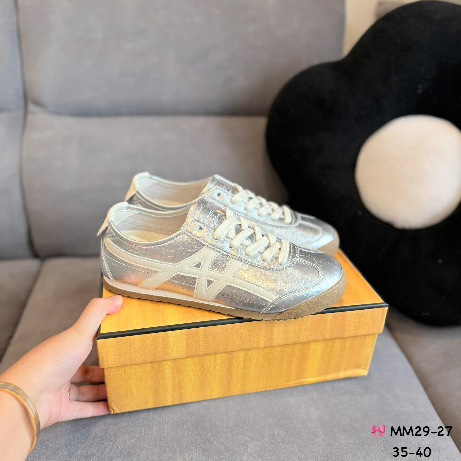 giày thể thao  MM29-27 bạc
