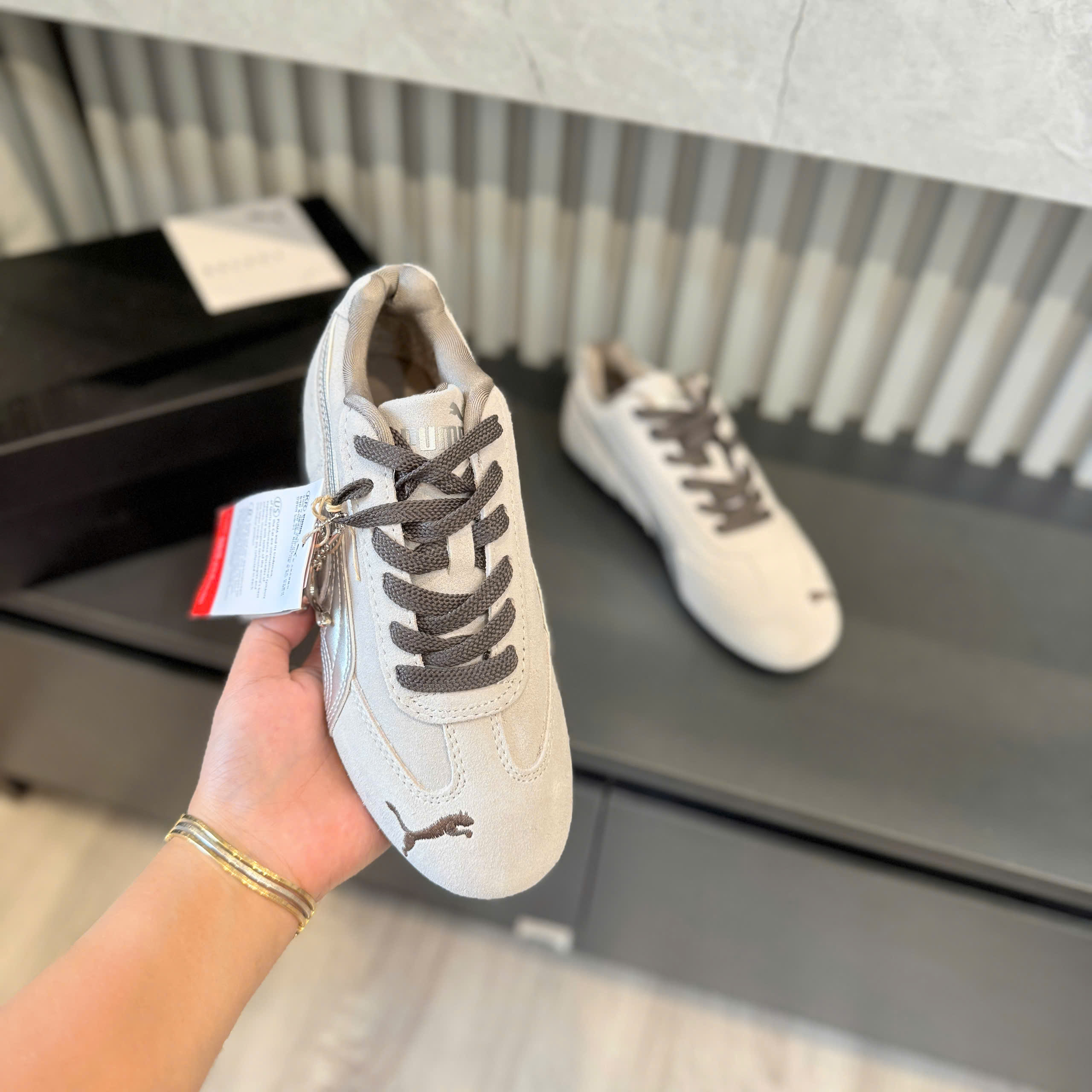 puma speedcat xám bạc