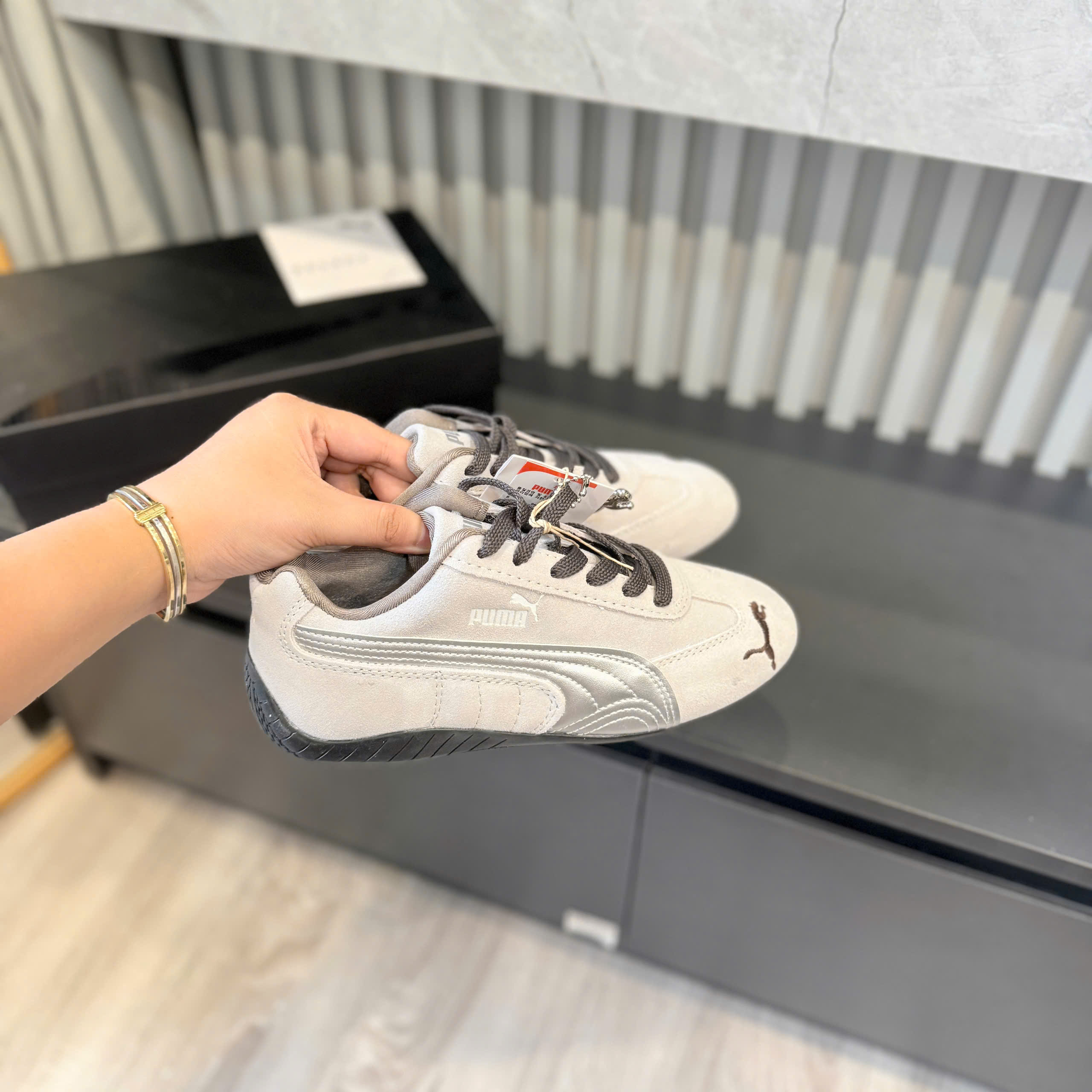 puma speedcat xám bạc