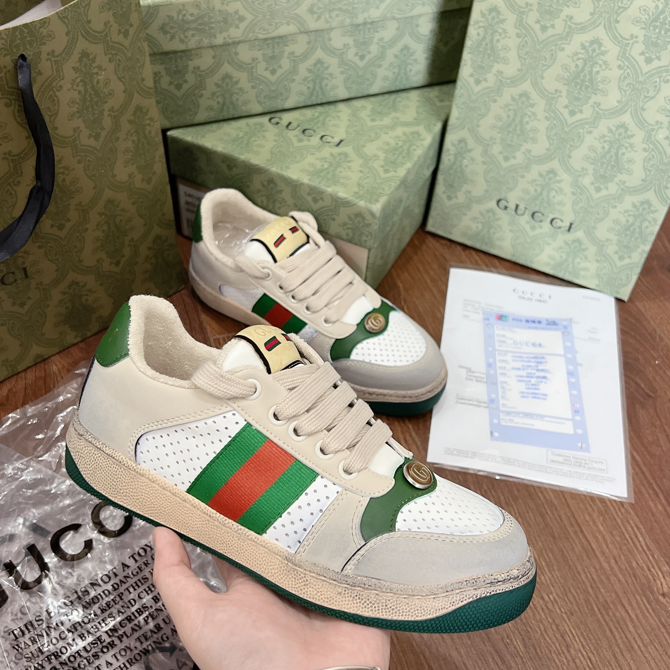 GUCCI ST TRẮNG XANH SALE