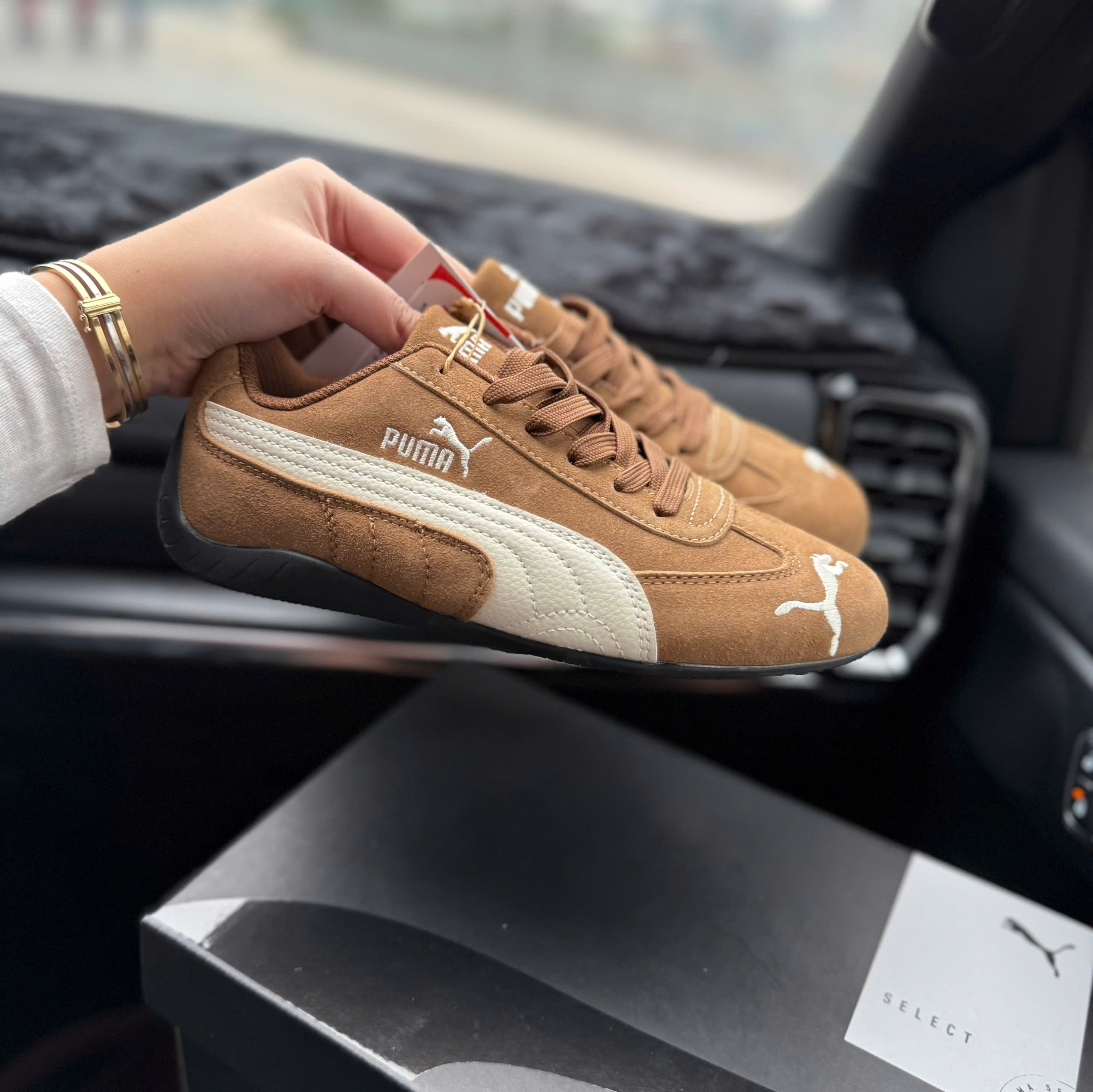 puma speedcat nâu bò