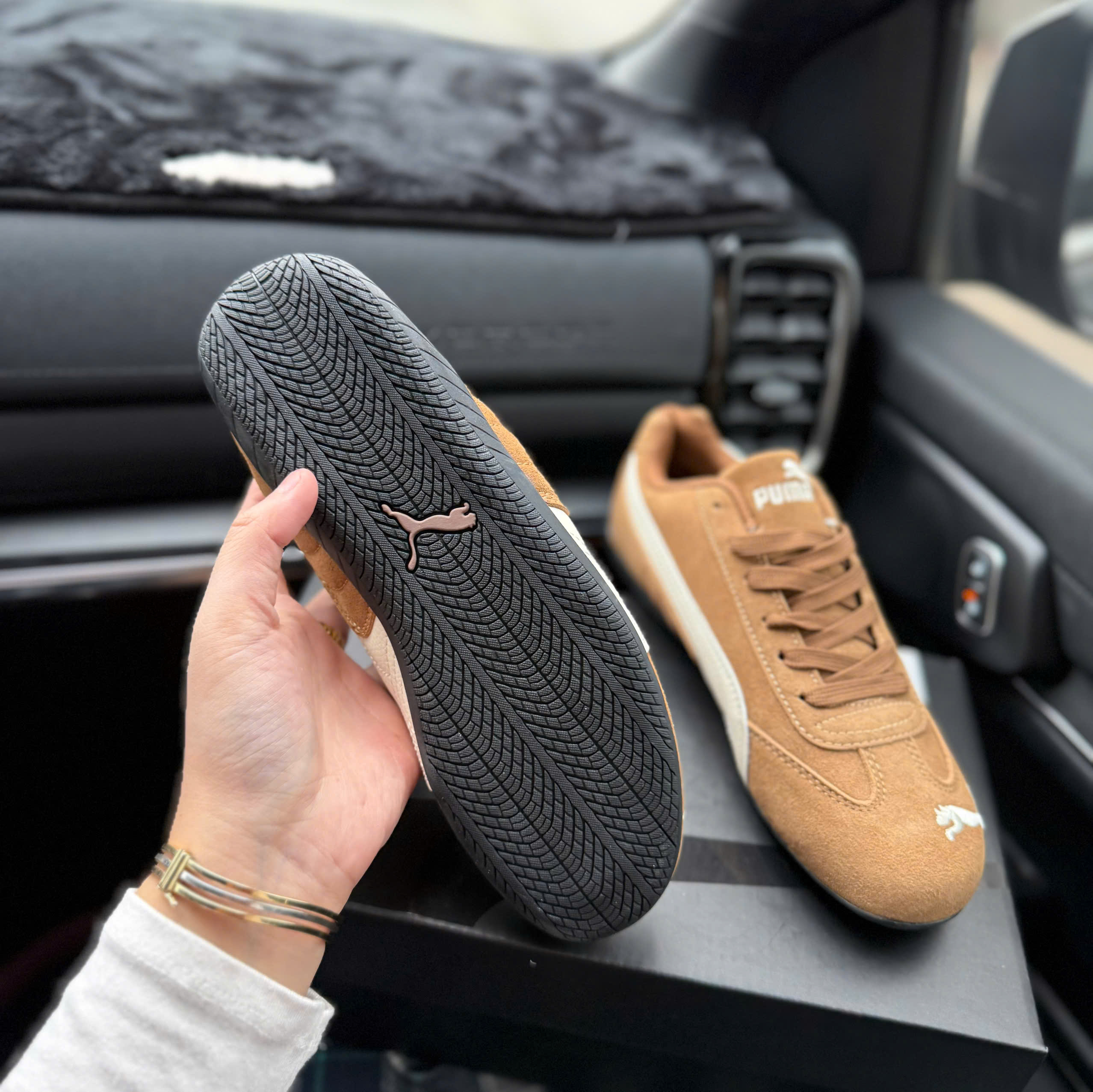 puma speedcat nâu bò