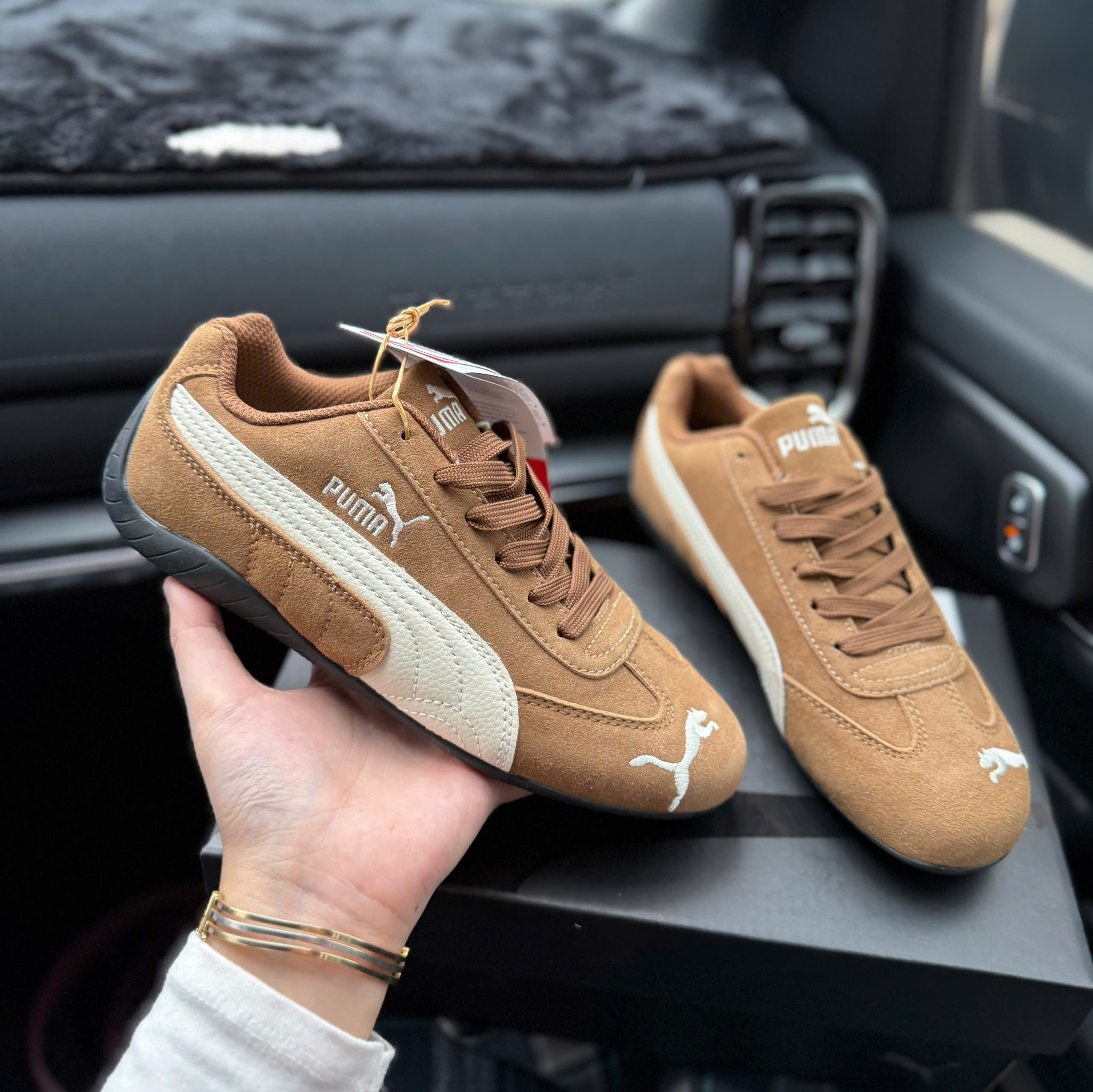 puma speedcat nâu bò