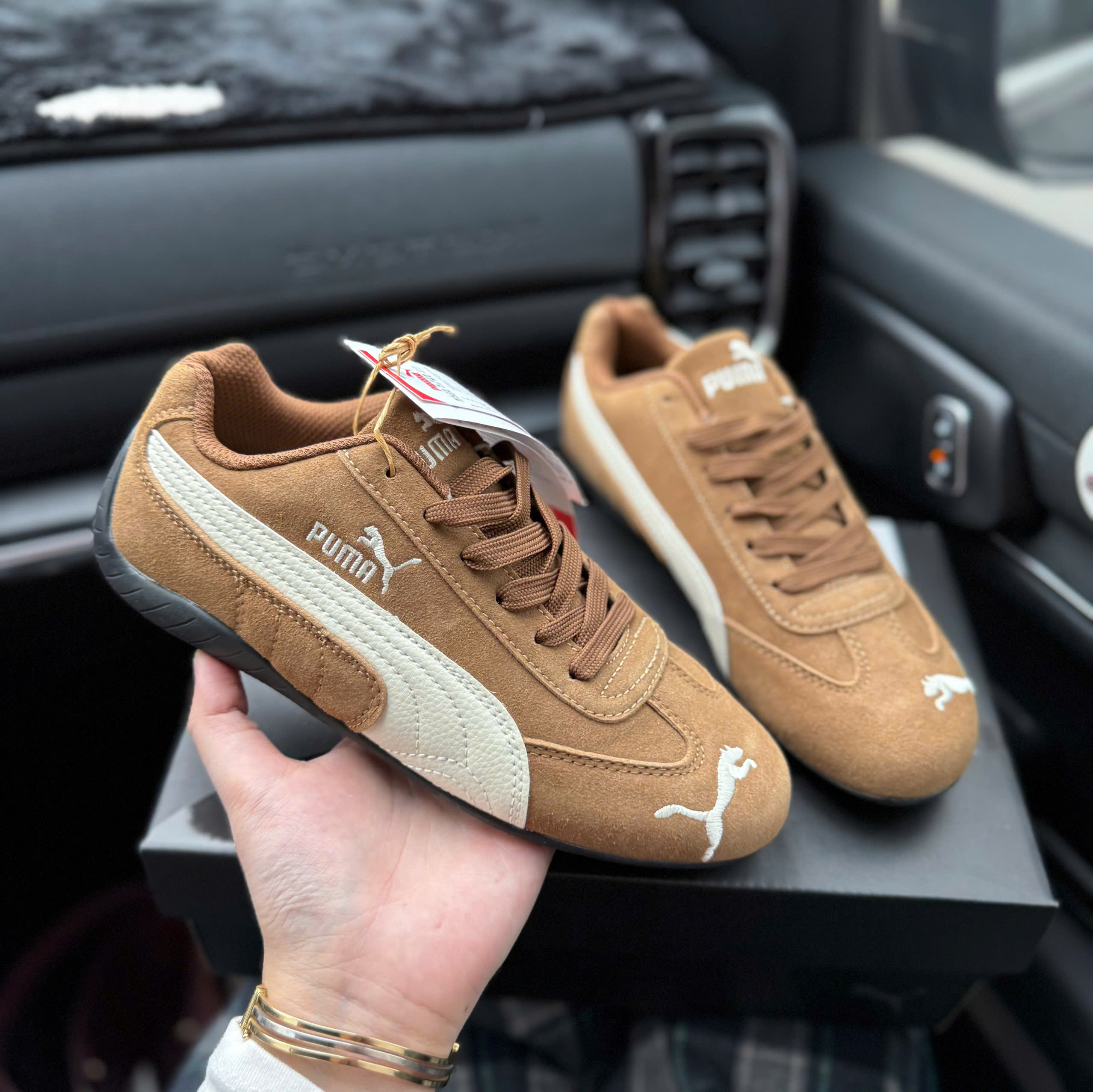 puma speedcat nâu bò