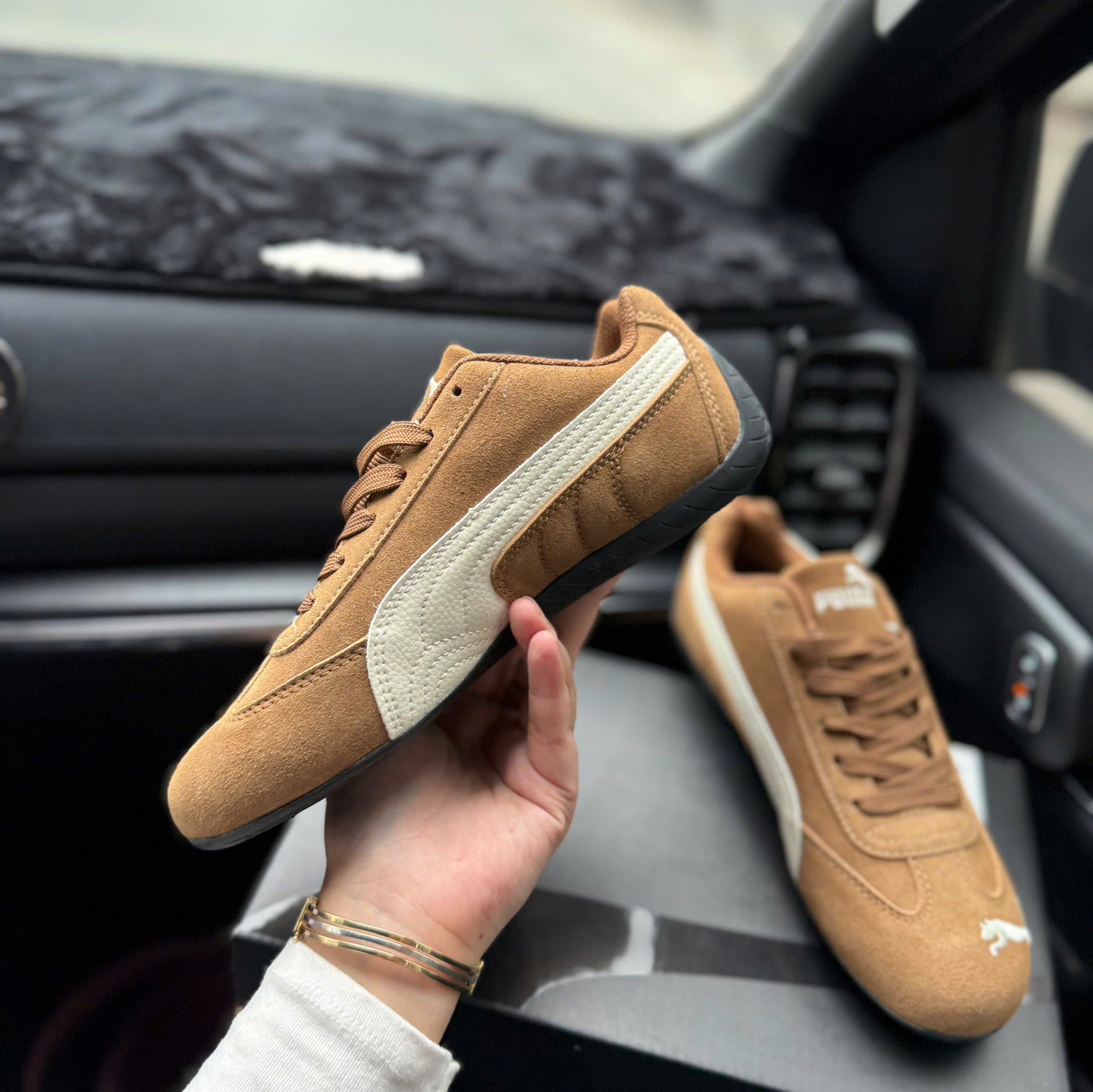 puma speedcat nâu bò