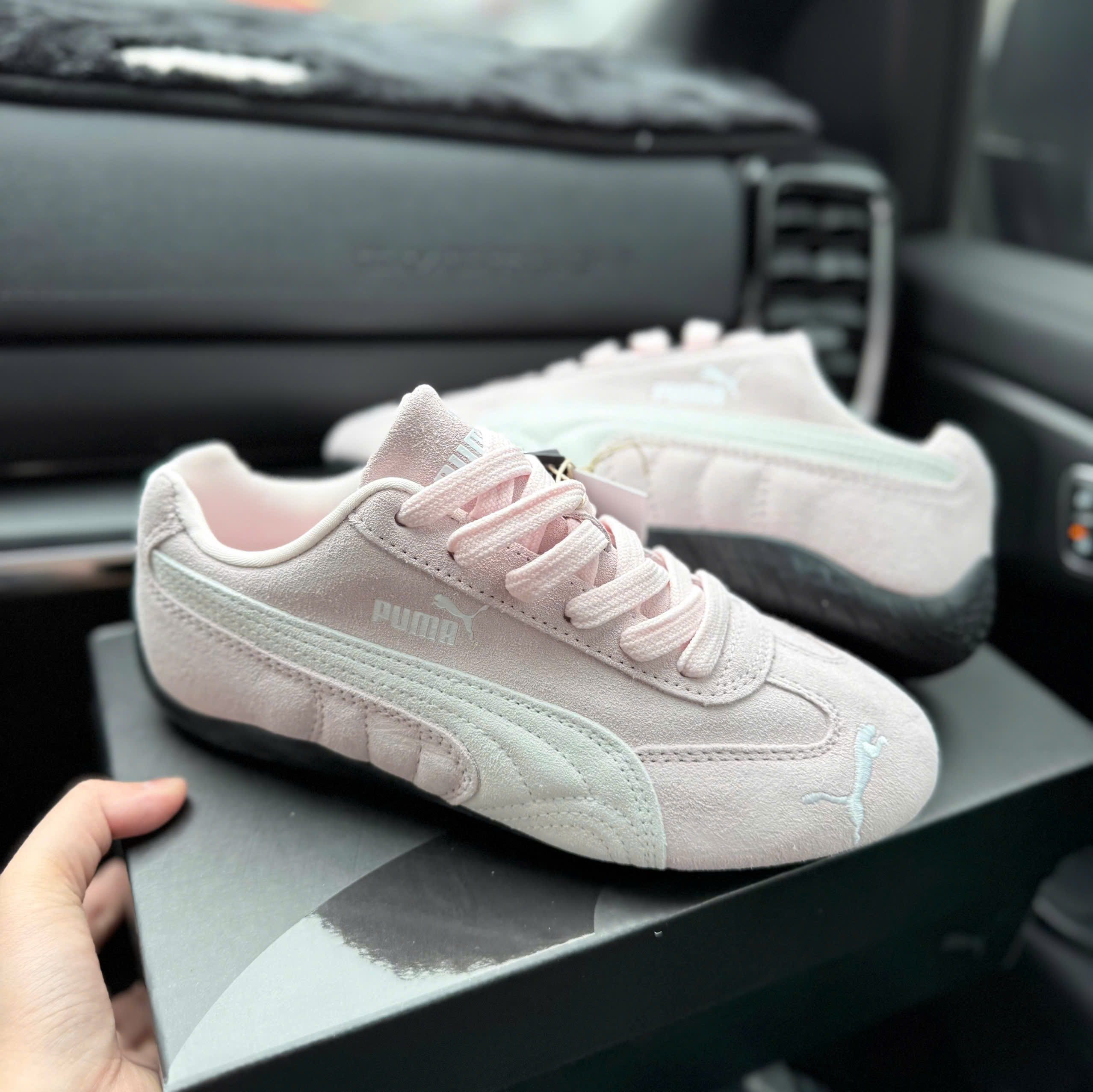 puma speedcat hồng xám