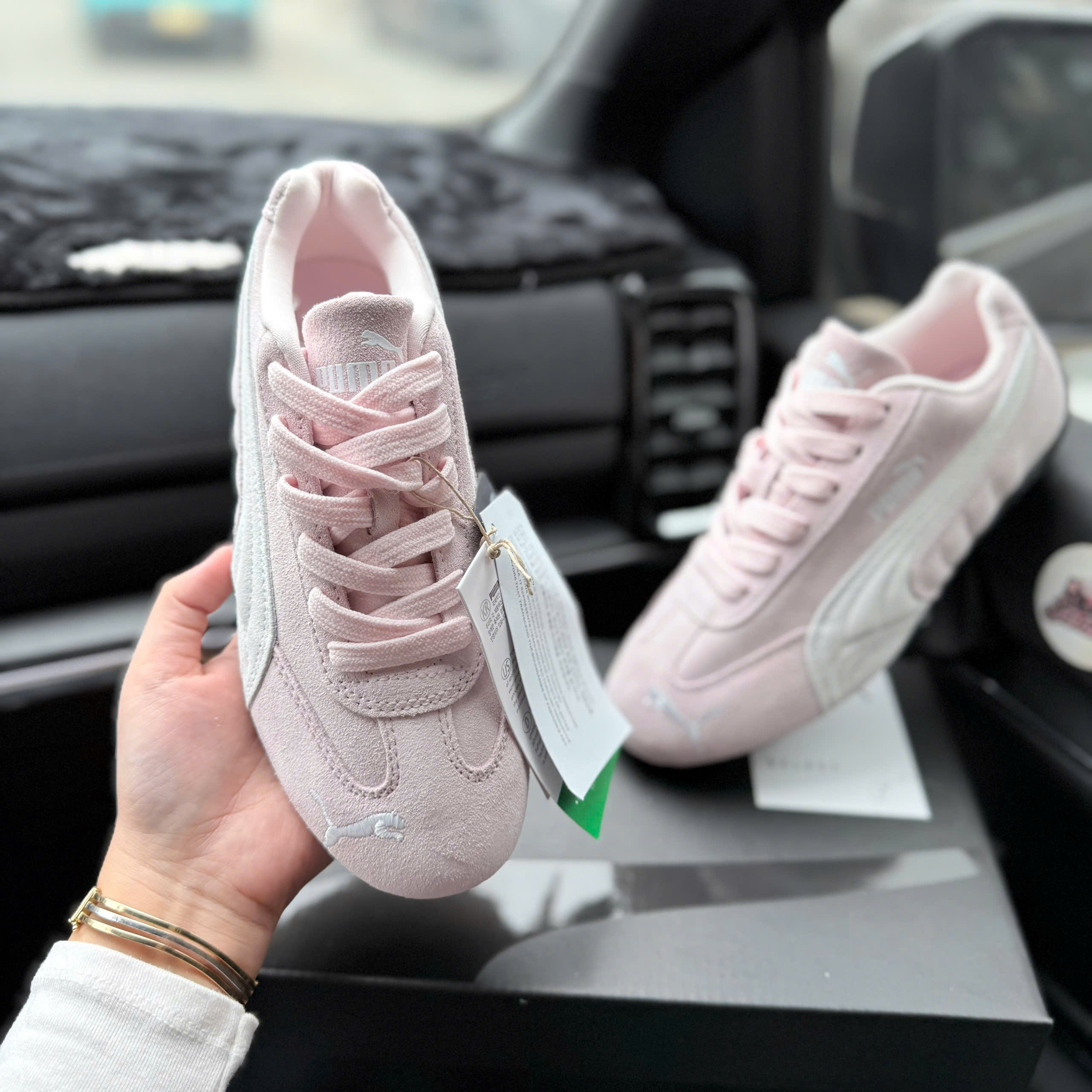 puma speedcat hồng xám