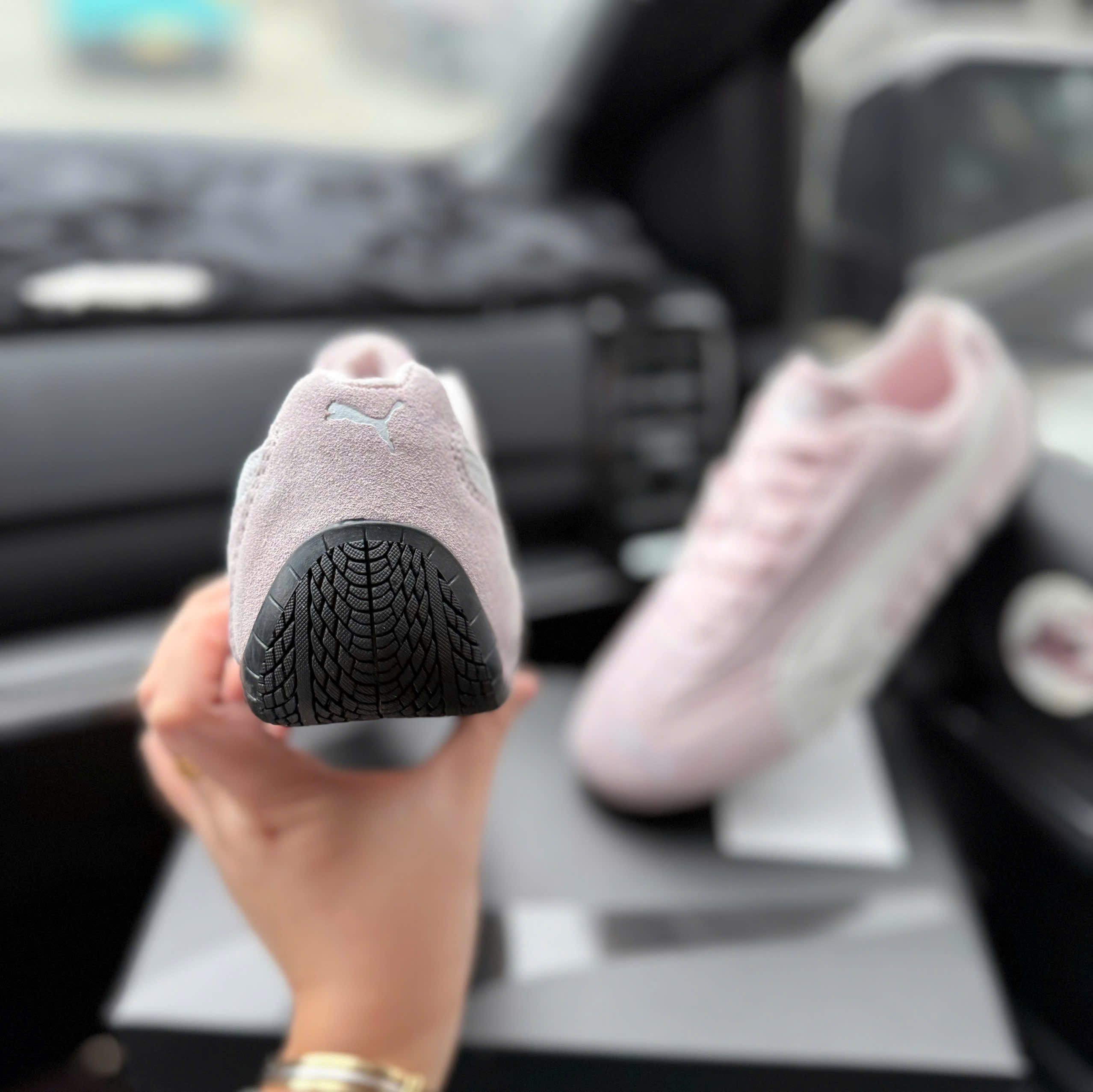 puma speedcat hồng xám