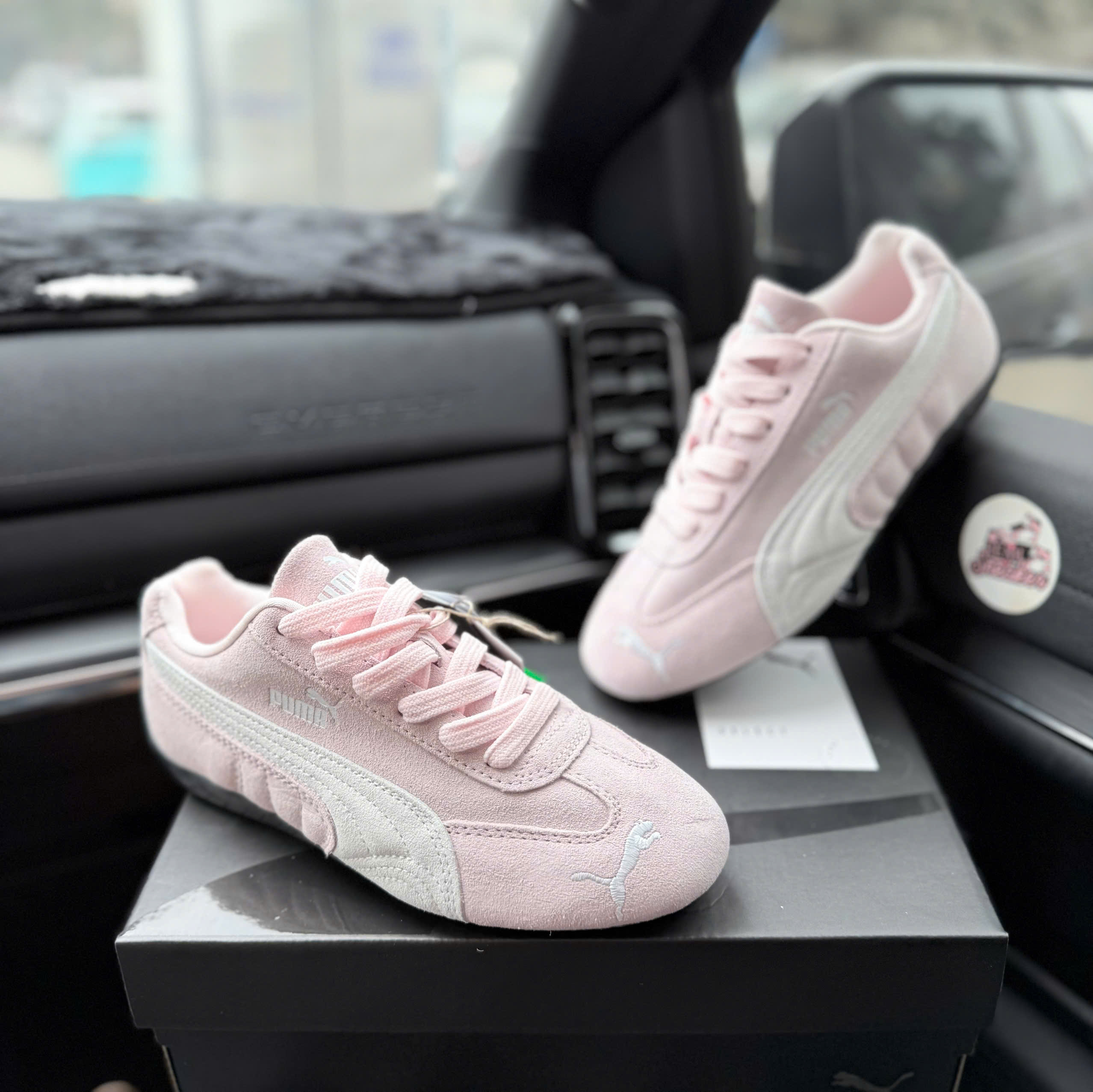 puma speedcat hồng xám