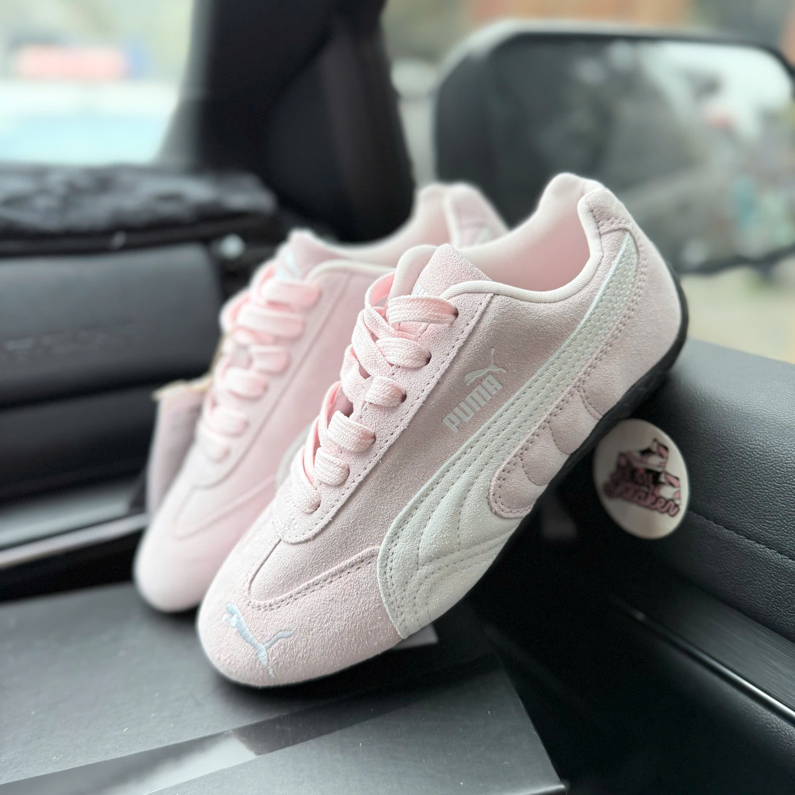 puma speedcat hồng xám