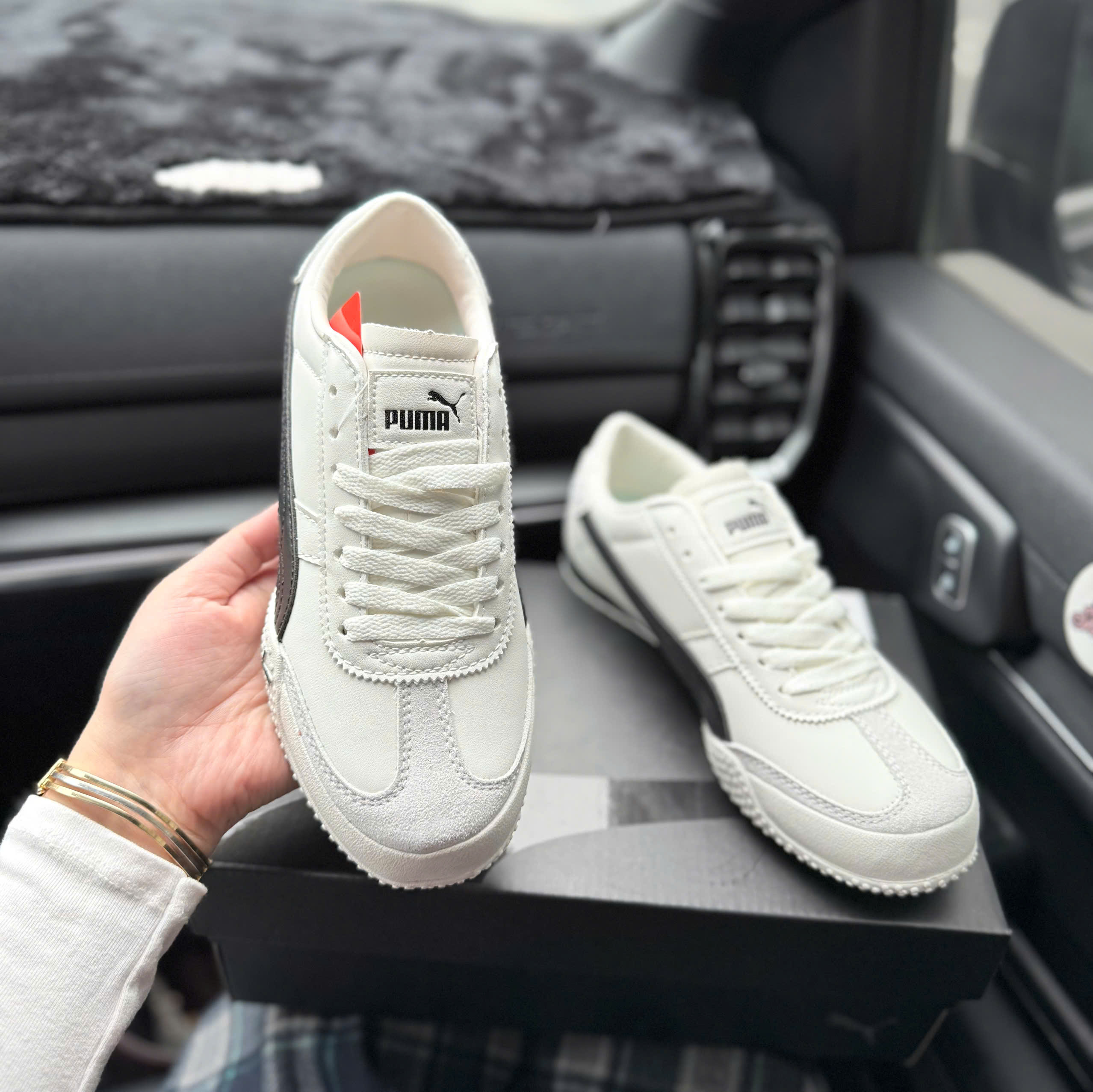 puma bella trắng đen