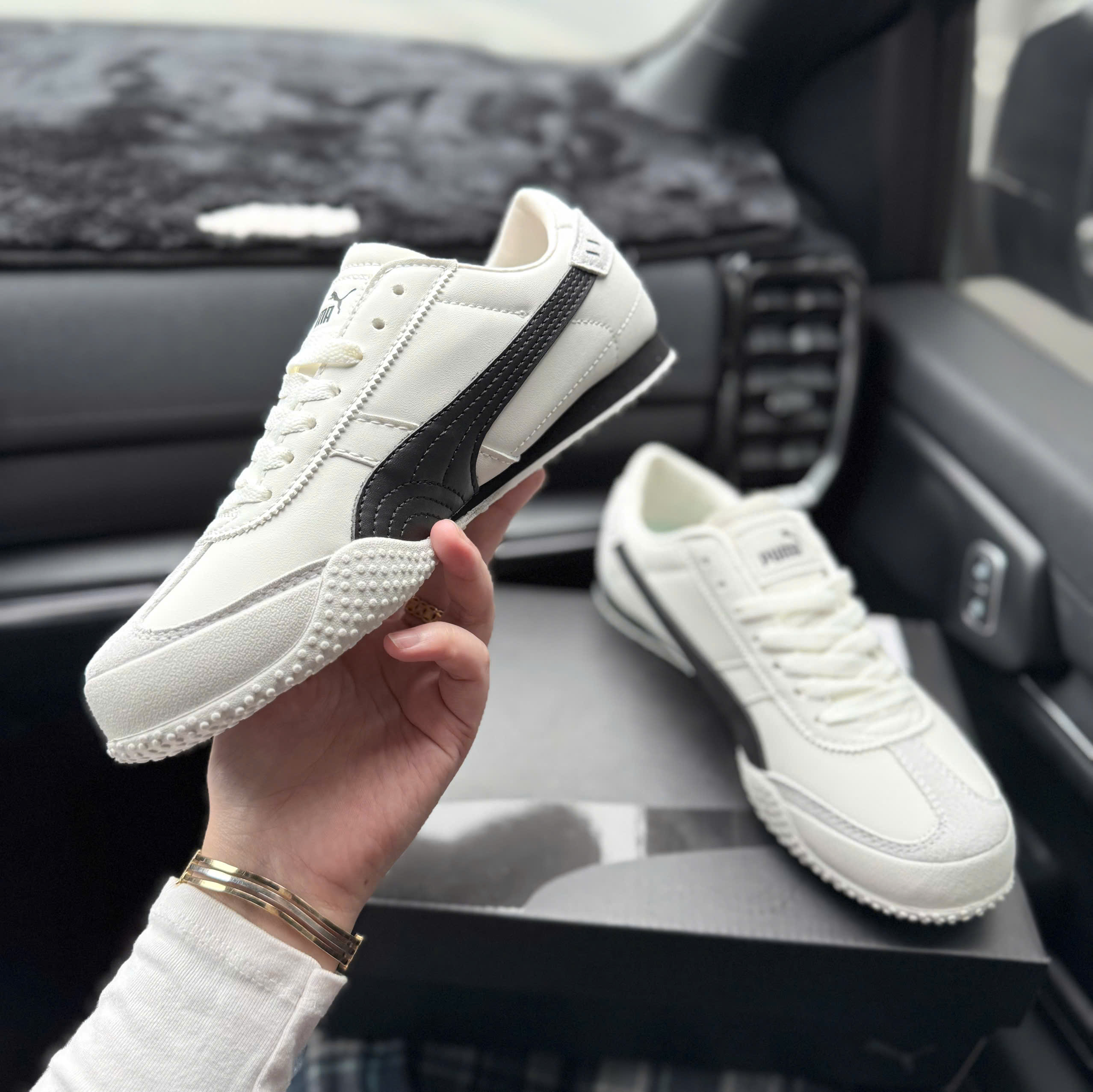 puma bella trắng đen