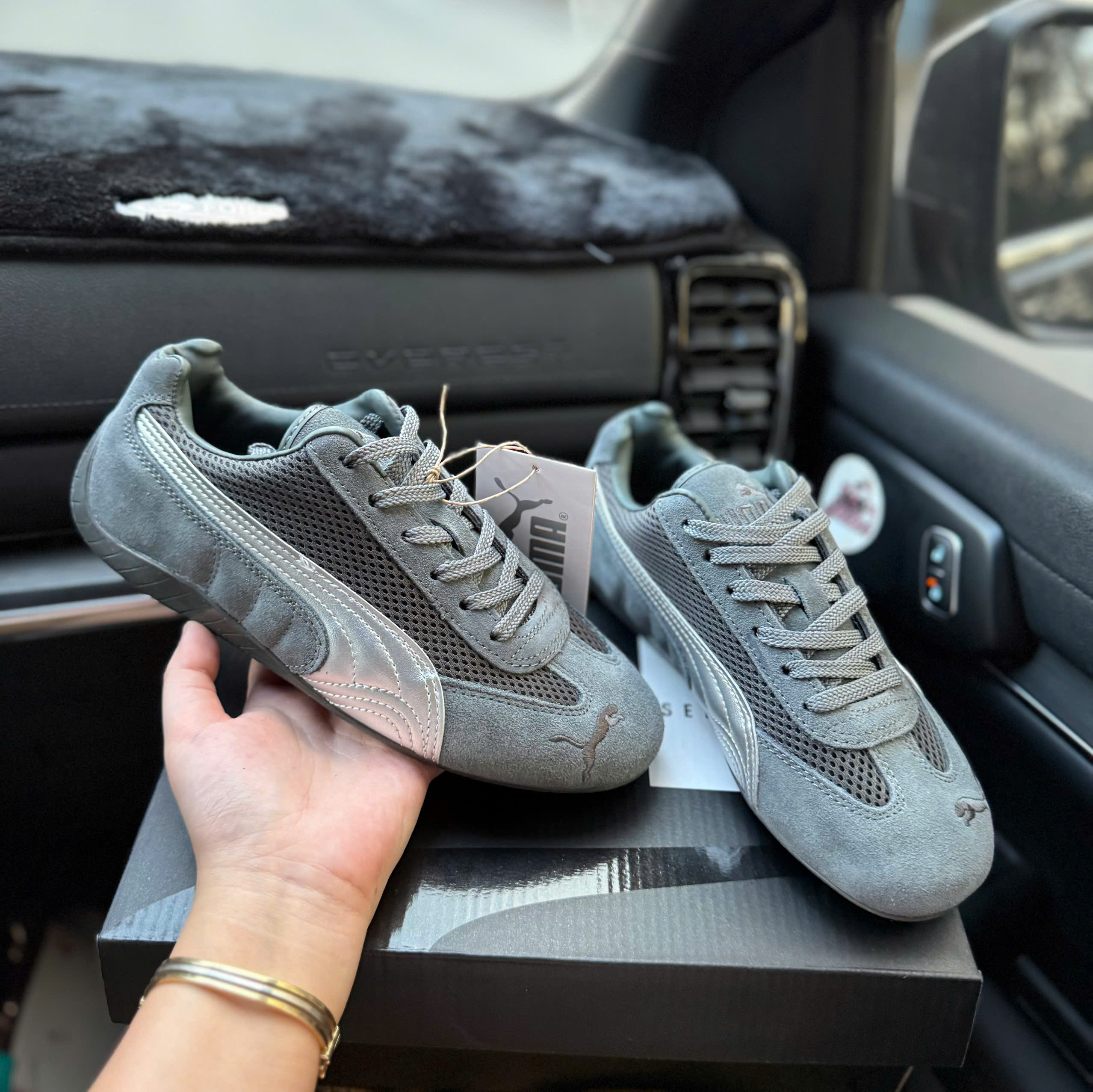 puma speedcat xám ghi