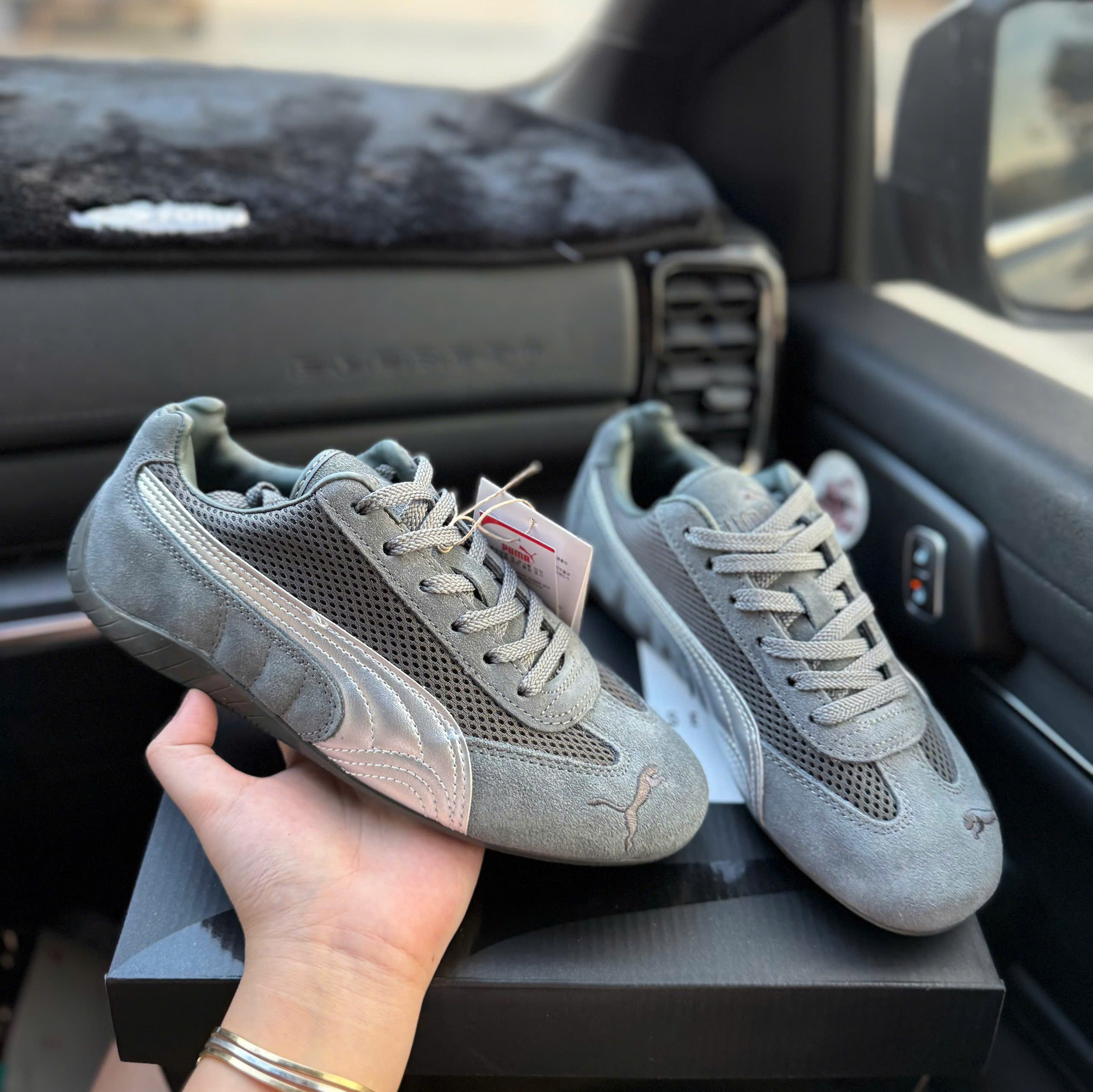 puma speedcat xám ghi