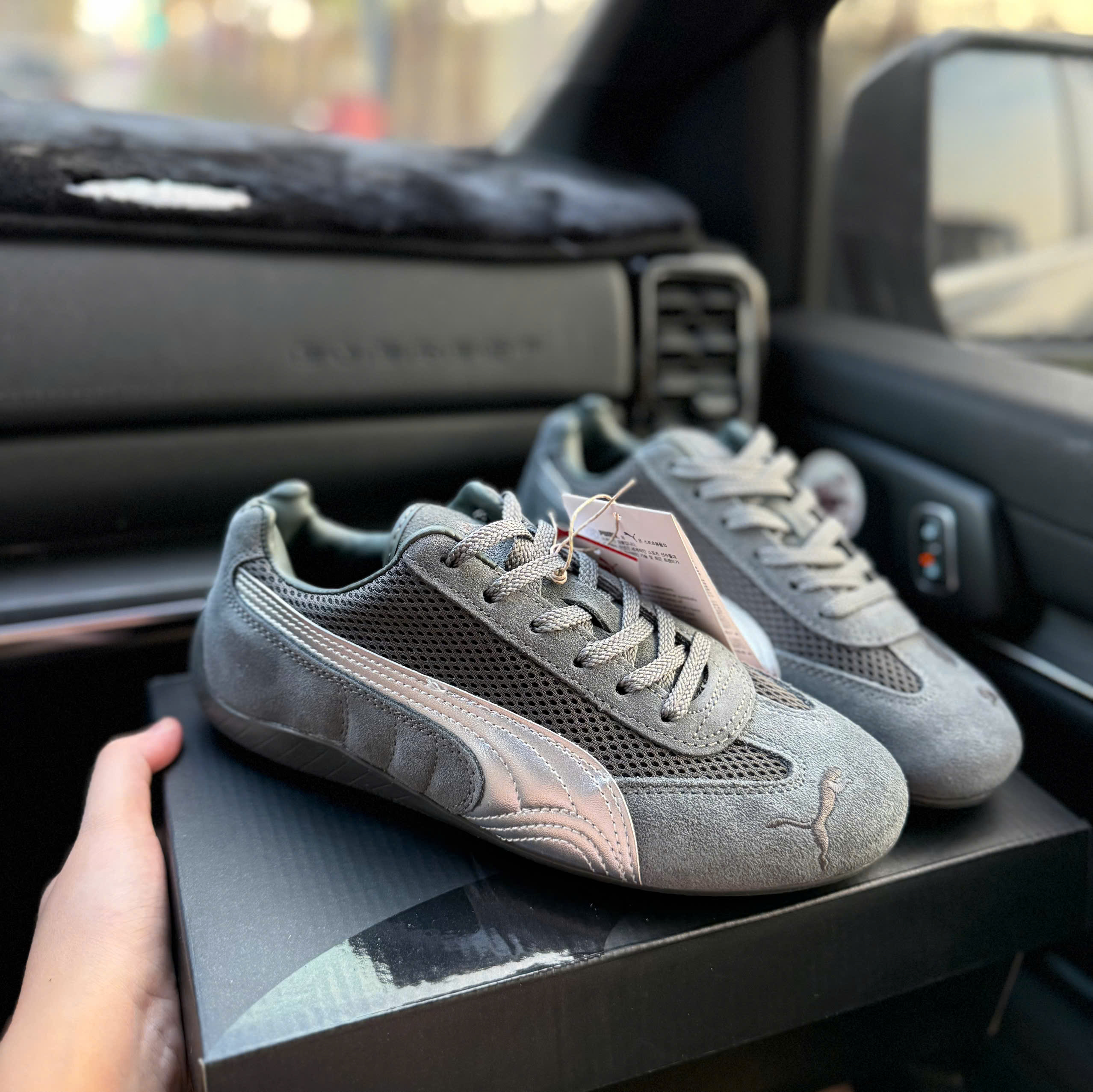 puma speedcat xám ghi