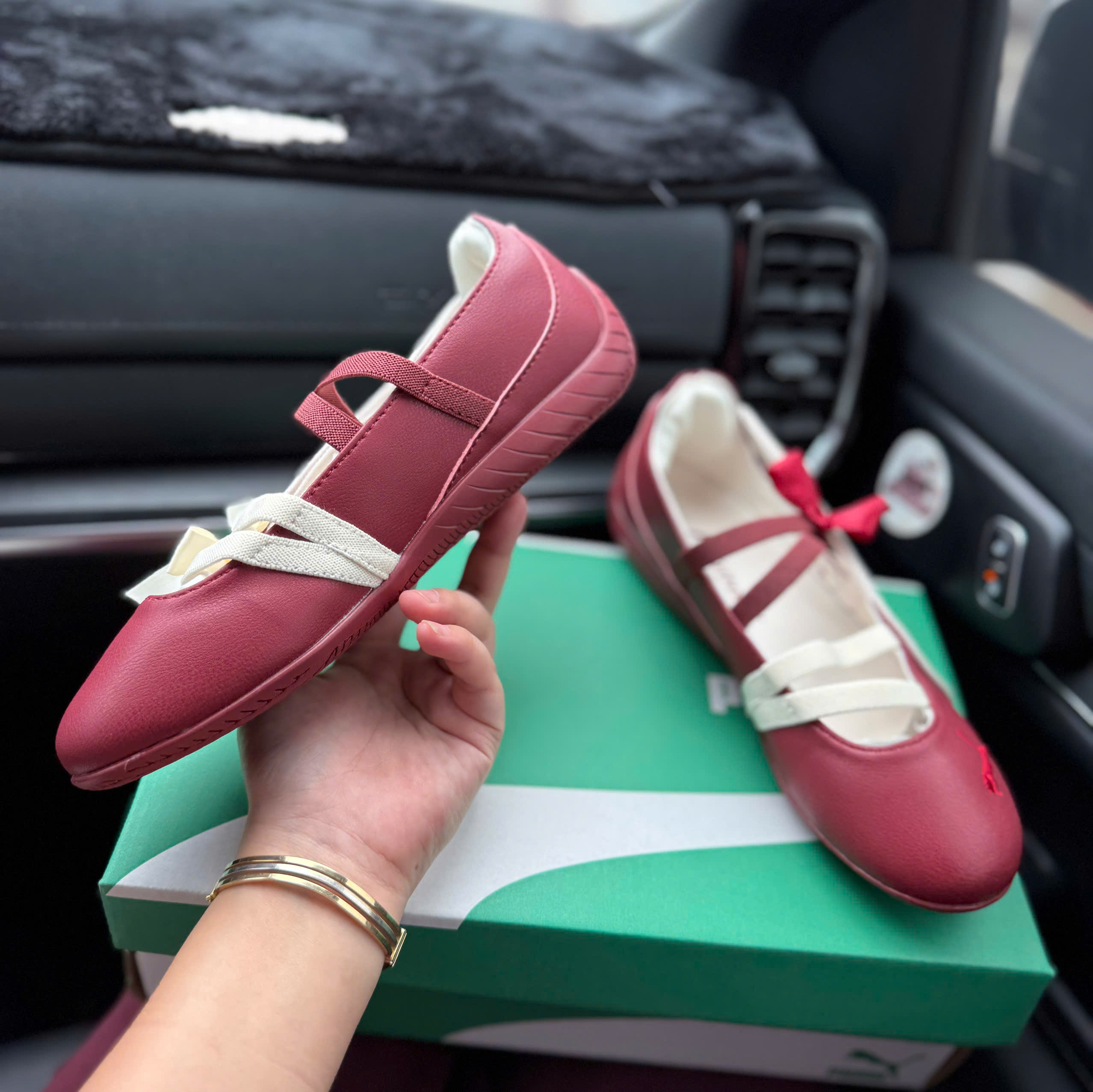 bb puma nơ đỏ mận