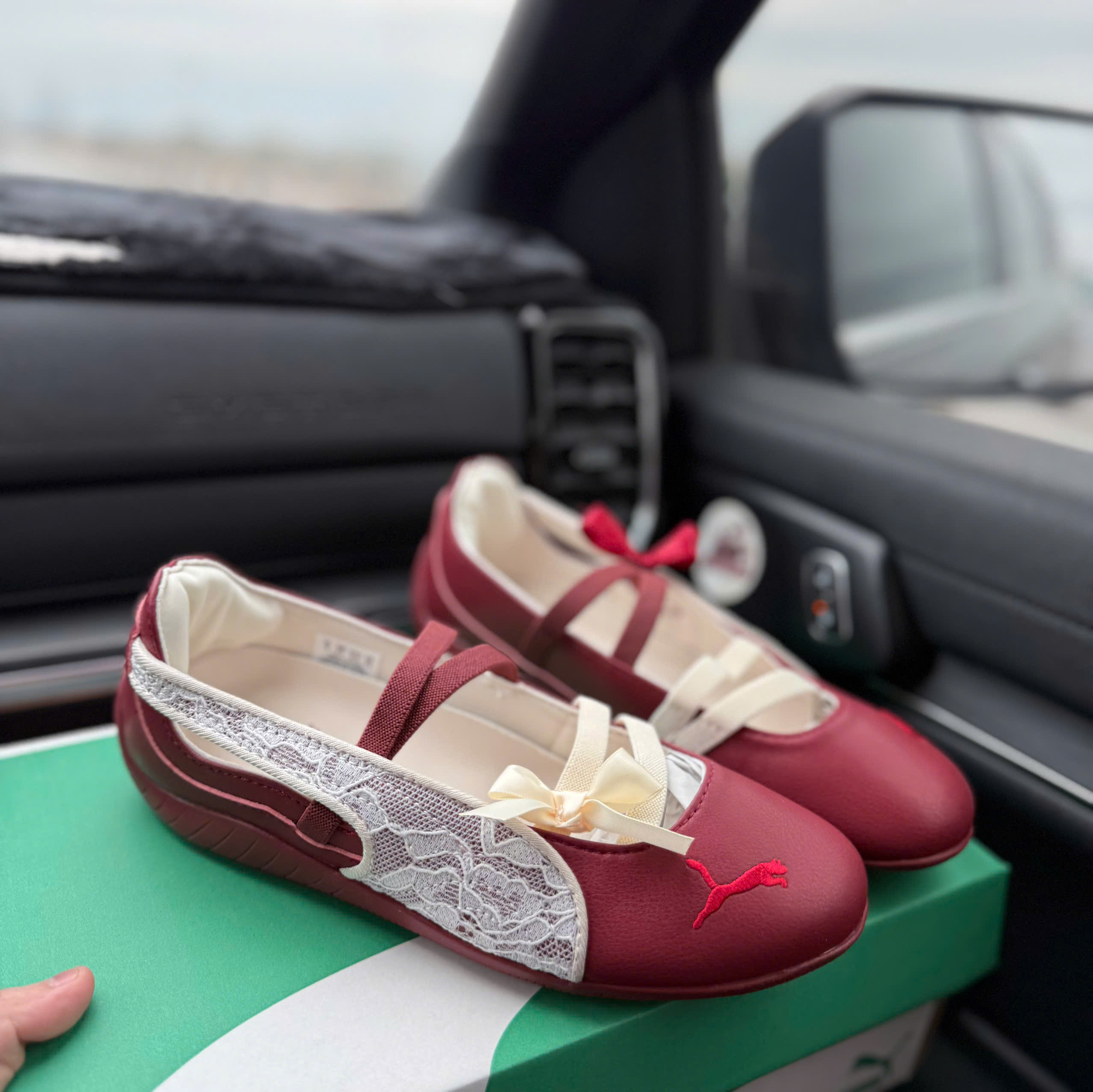 bb puma nơ đỏ mận