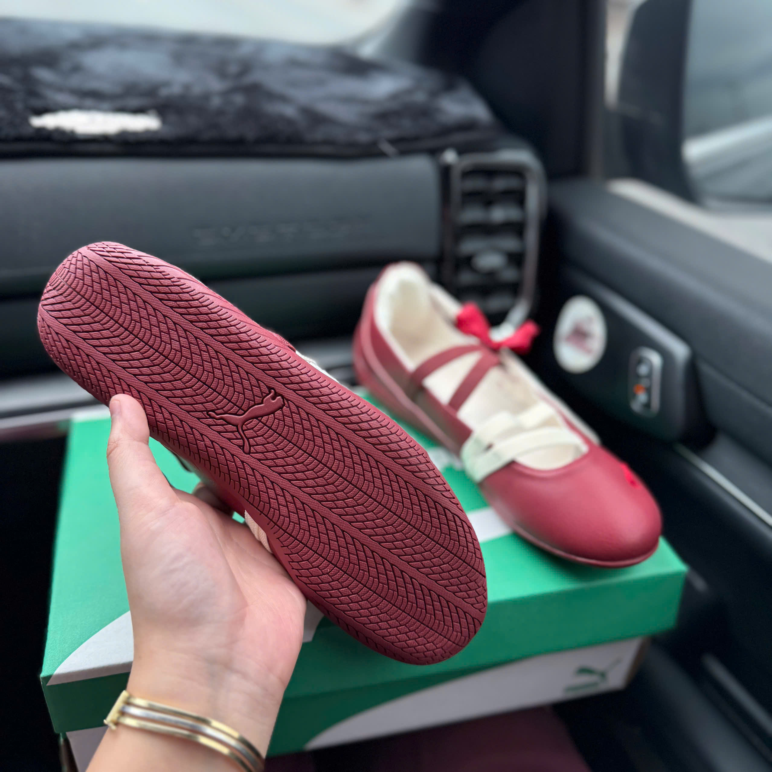 bb puma nơ đỏ mận