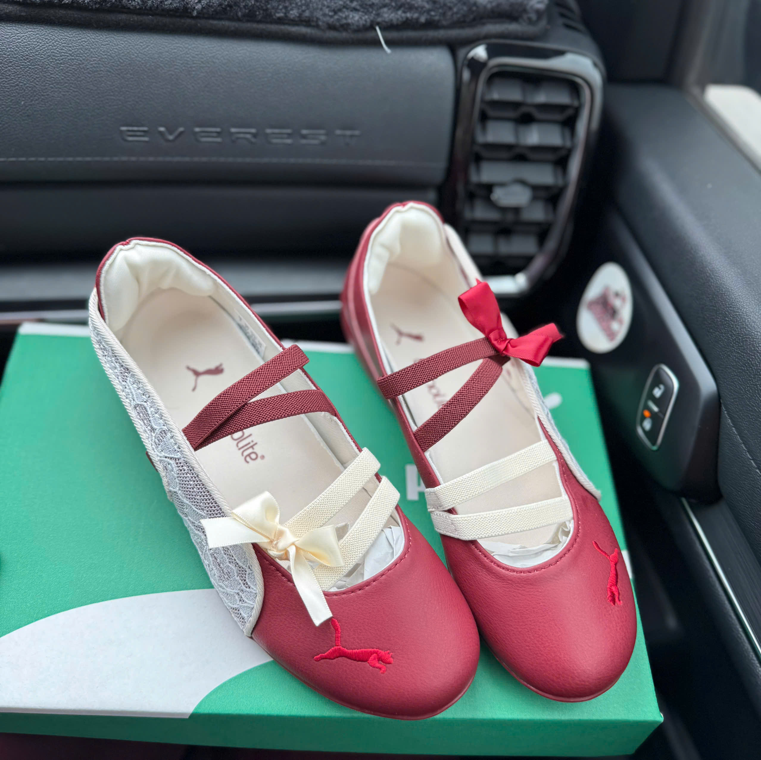 bb puma nơ đỏ mận