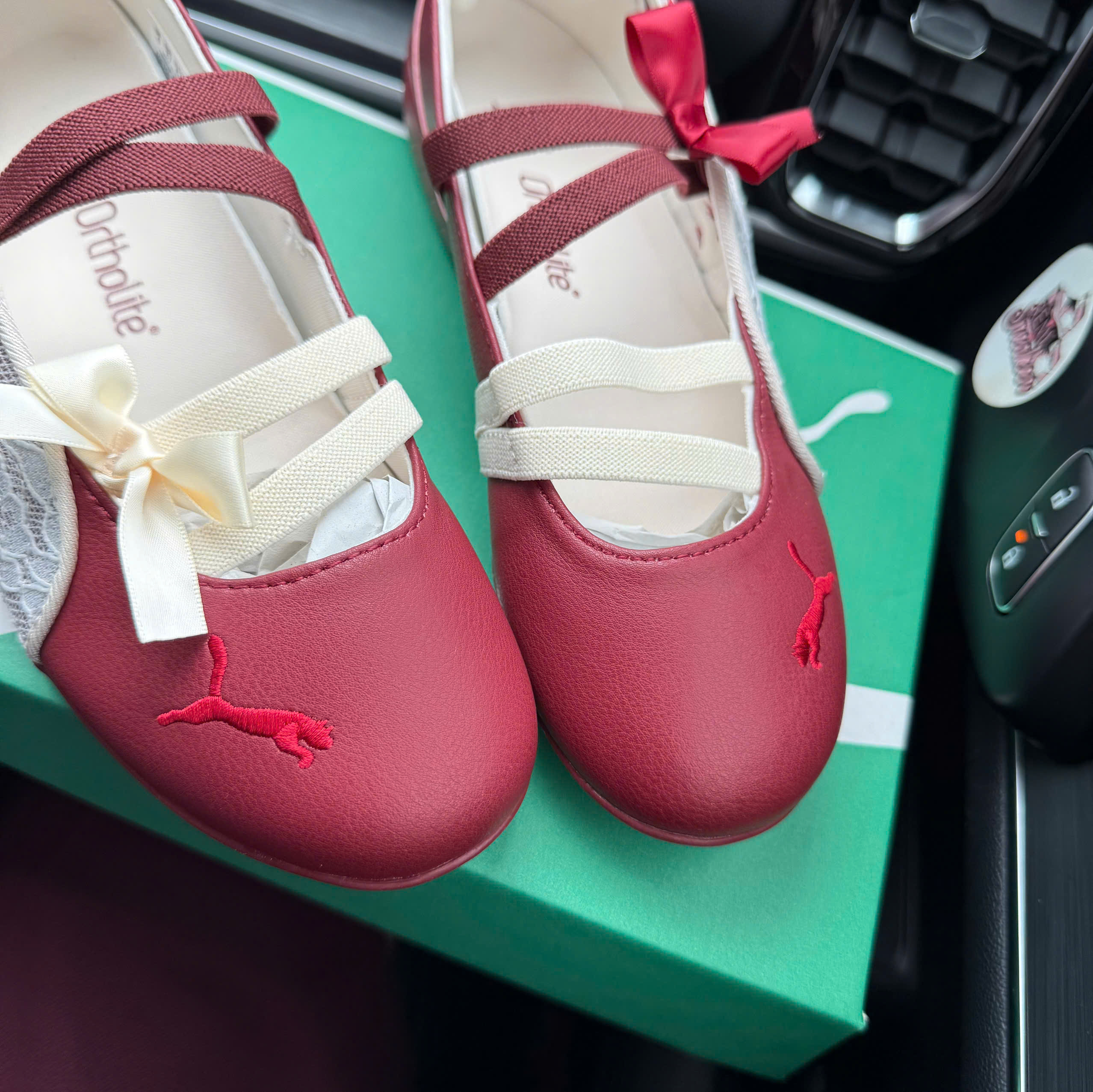 bb puma nơ đỏ mận