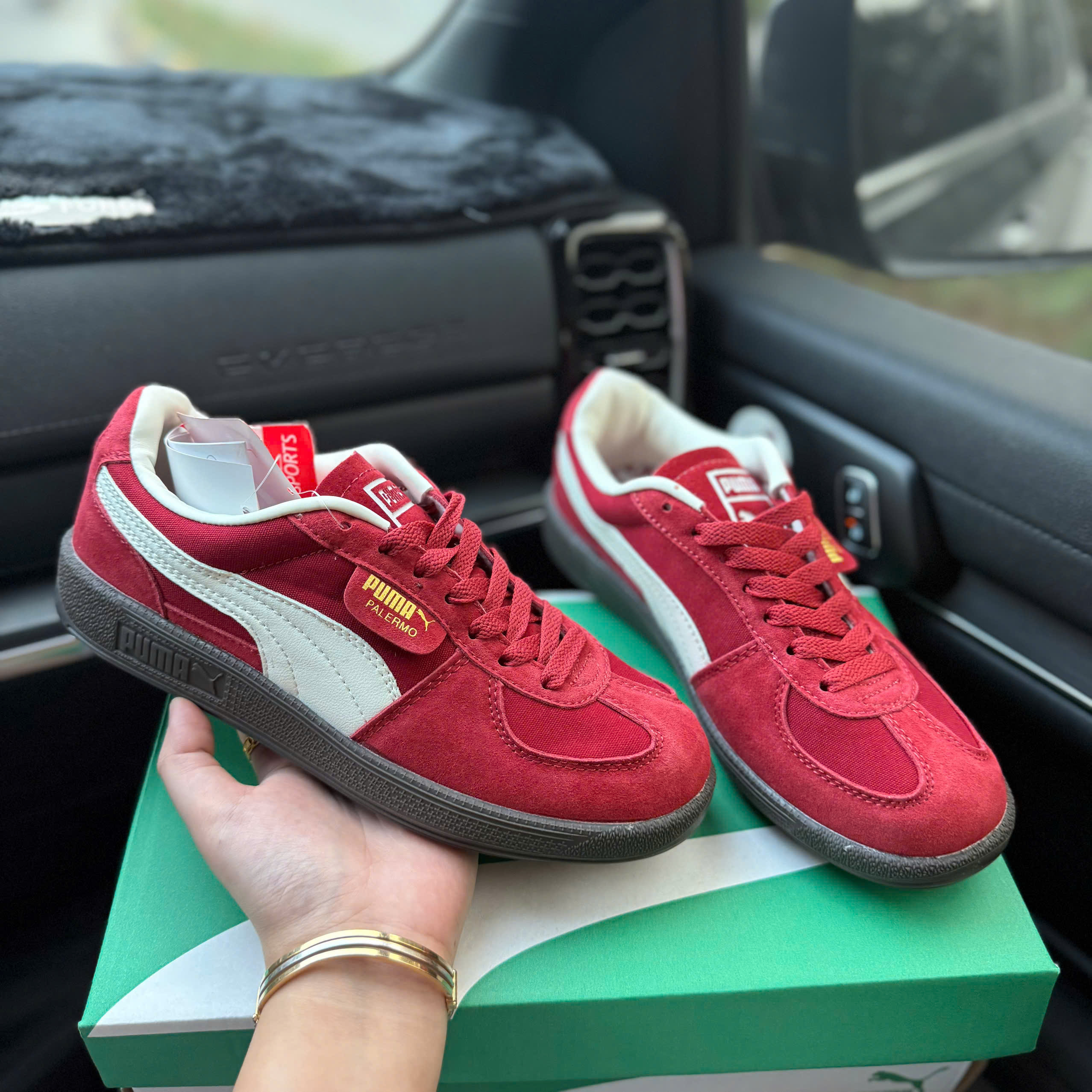 puma palermo đỏ mận