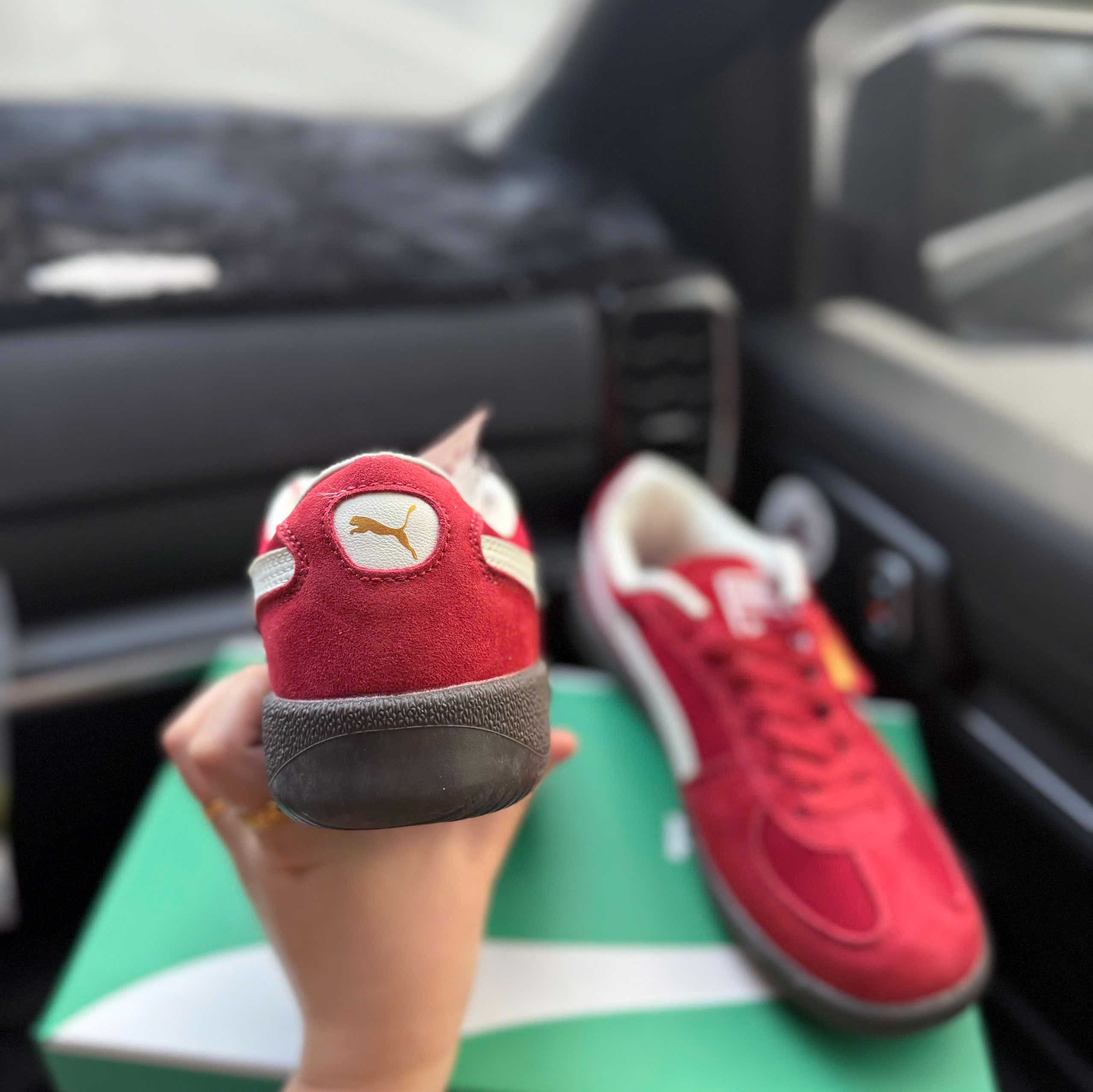 puma palermo đỏ mận