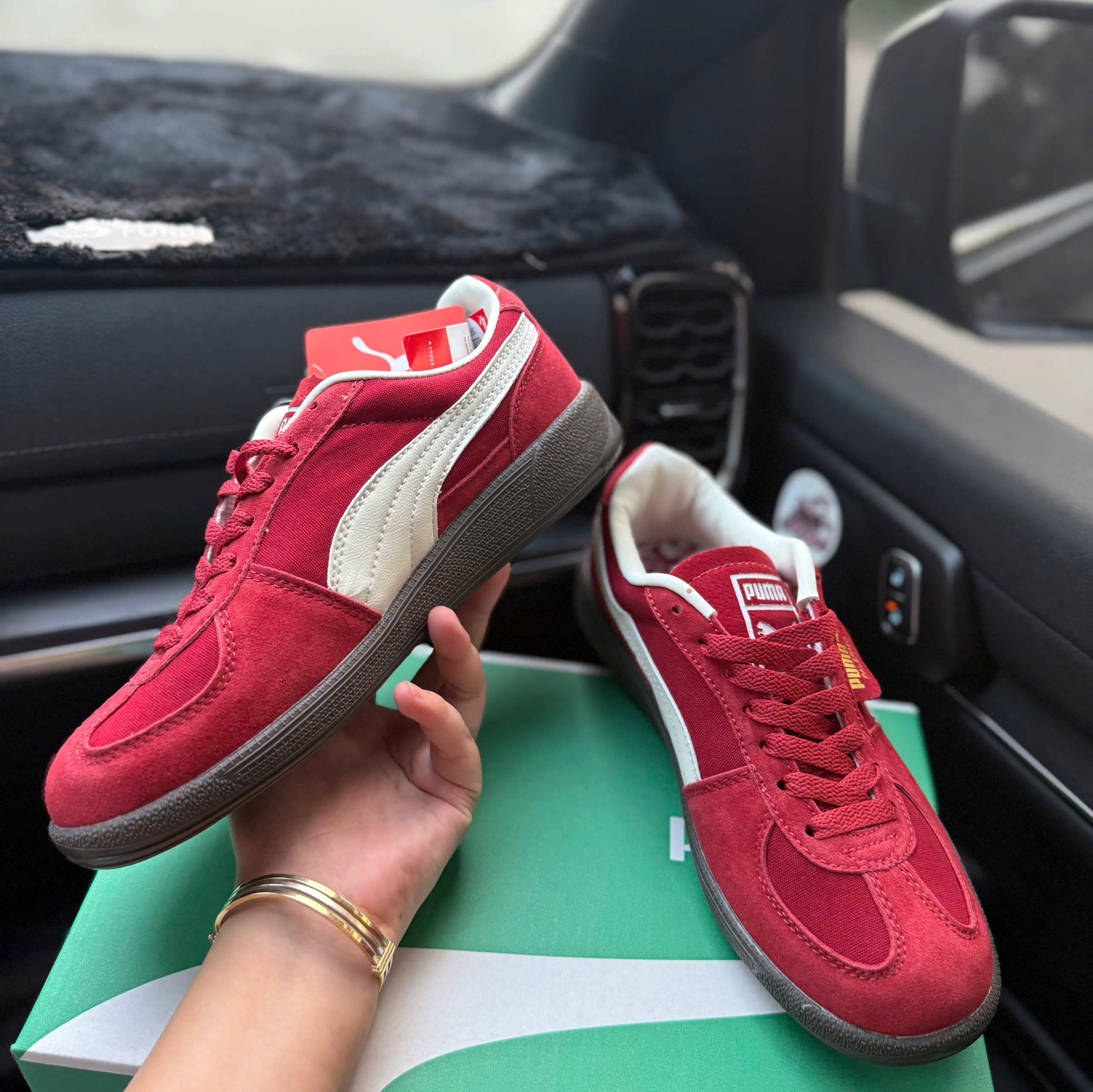 puma palermo đỏ mận