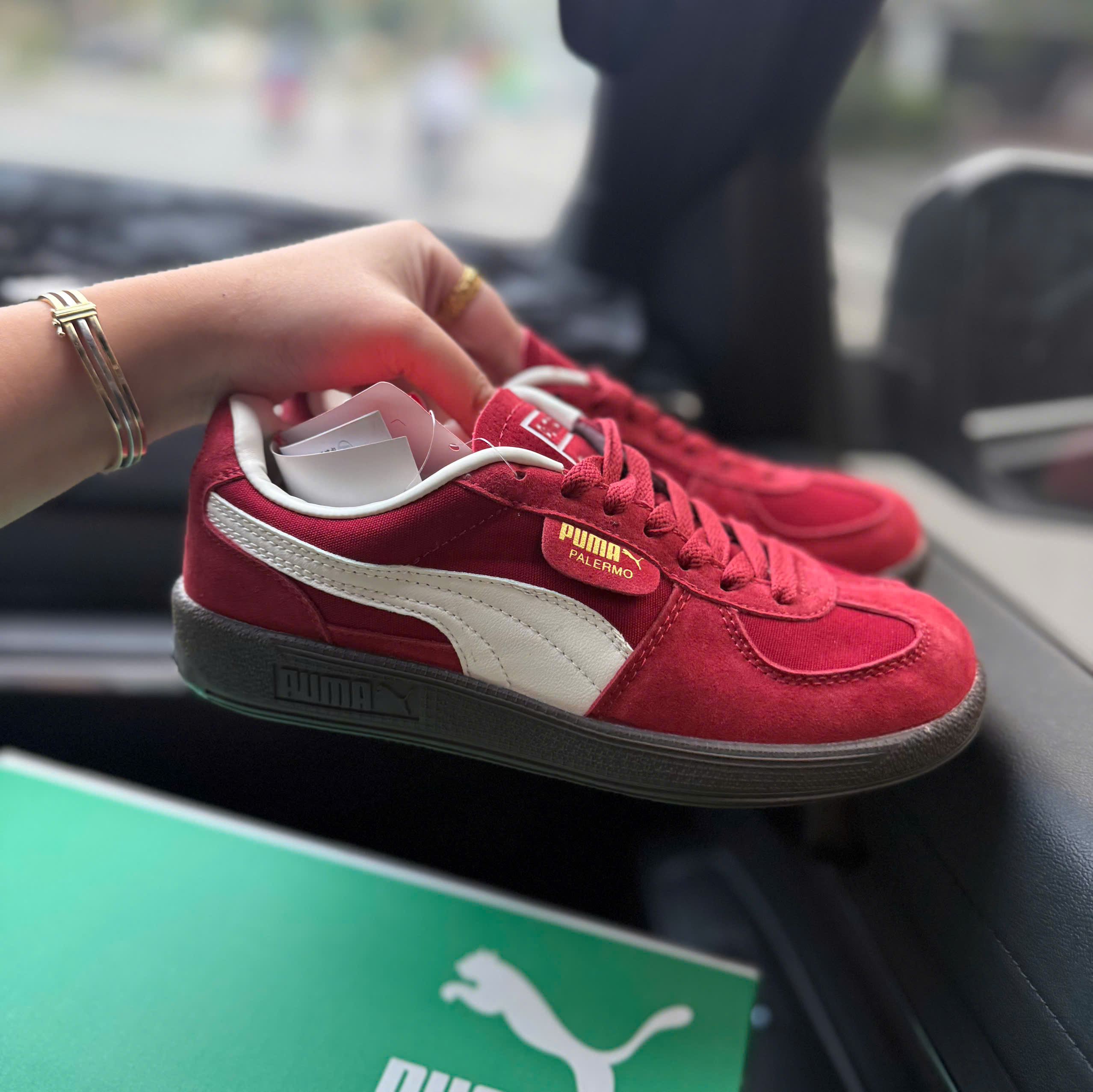 puma palermo đỏ mận