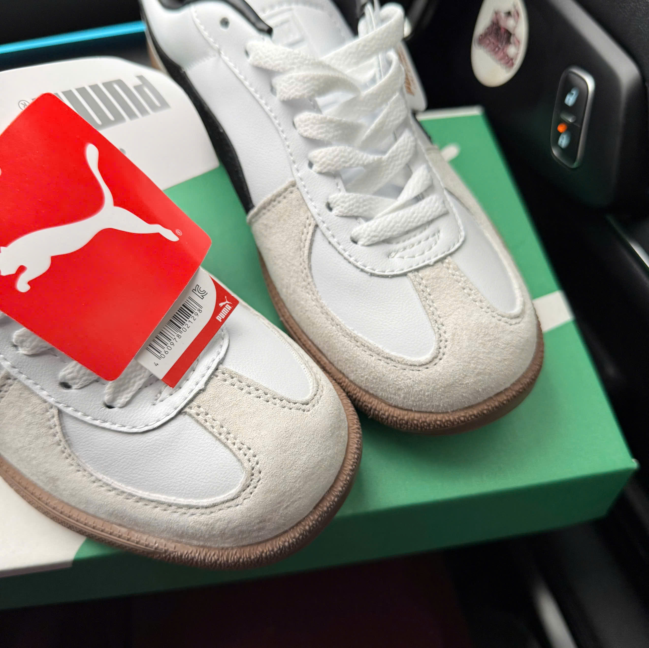 puma palermo trắng đen