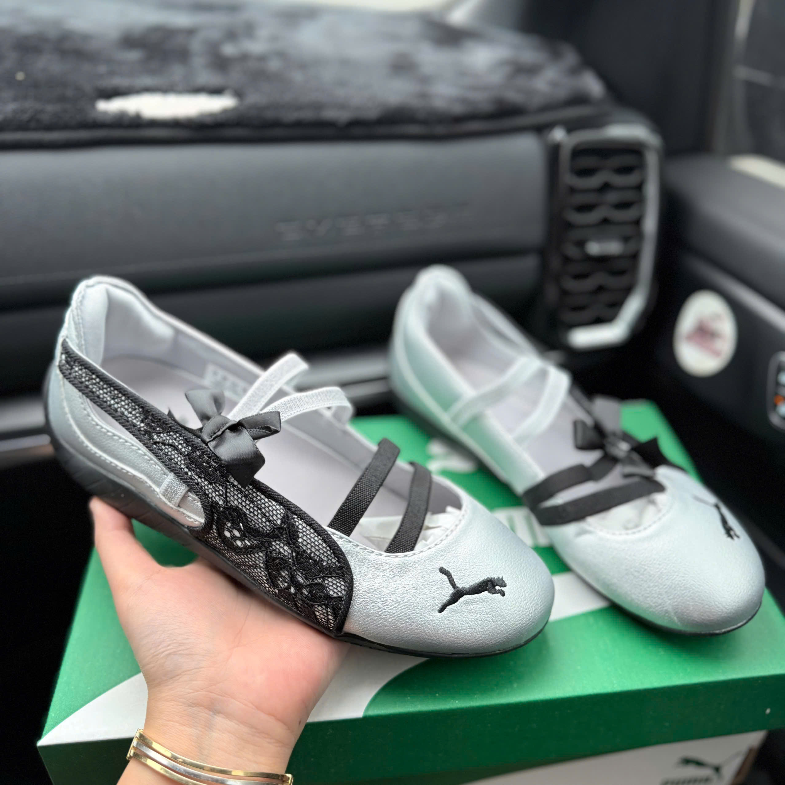 bb puma ren nơ bạc