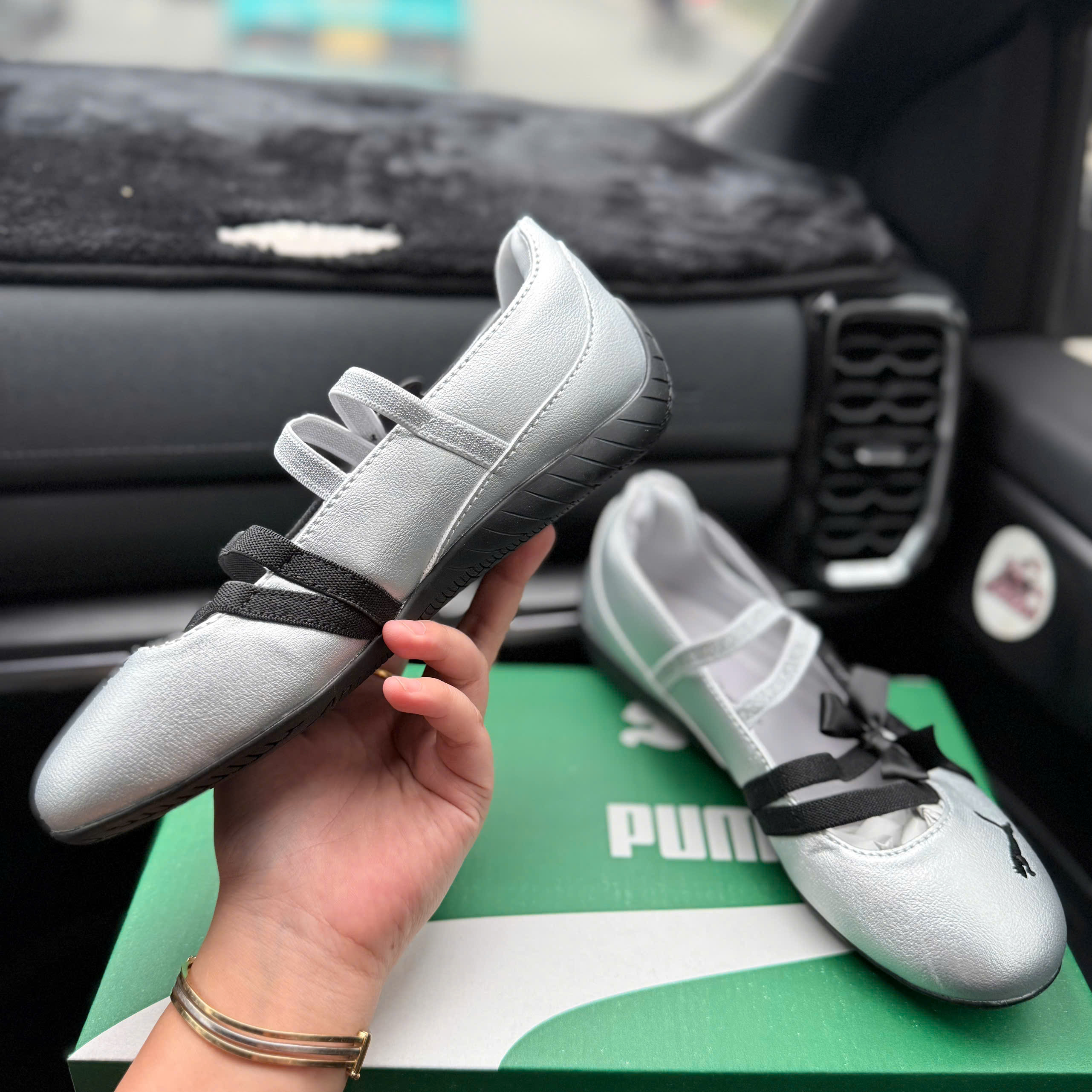 bb puma ren nơ bạc