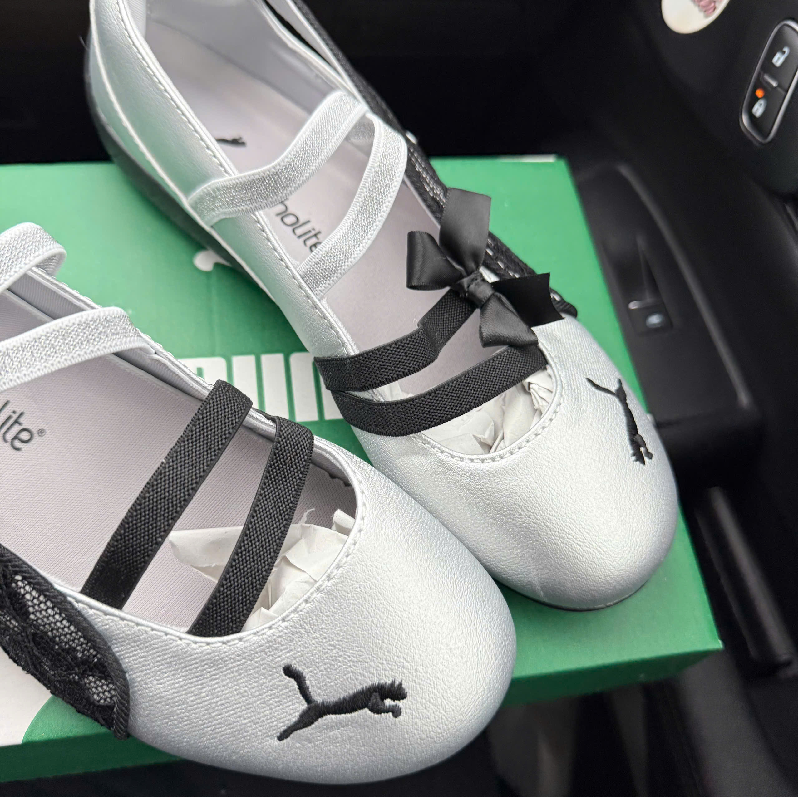 bb puma ren nơ bạc