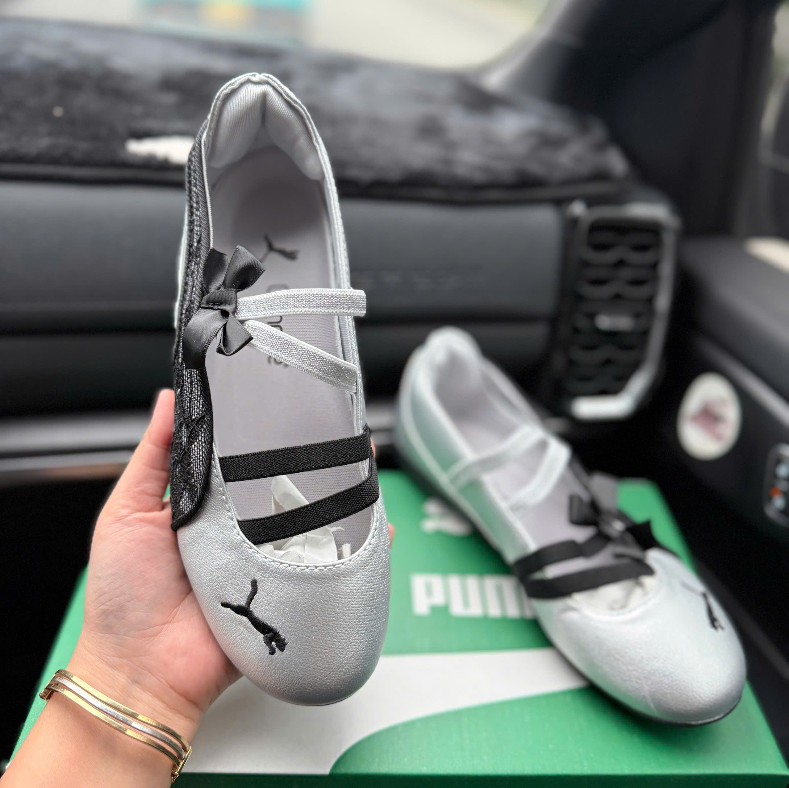 bb puma ren nơ bạc