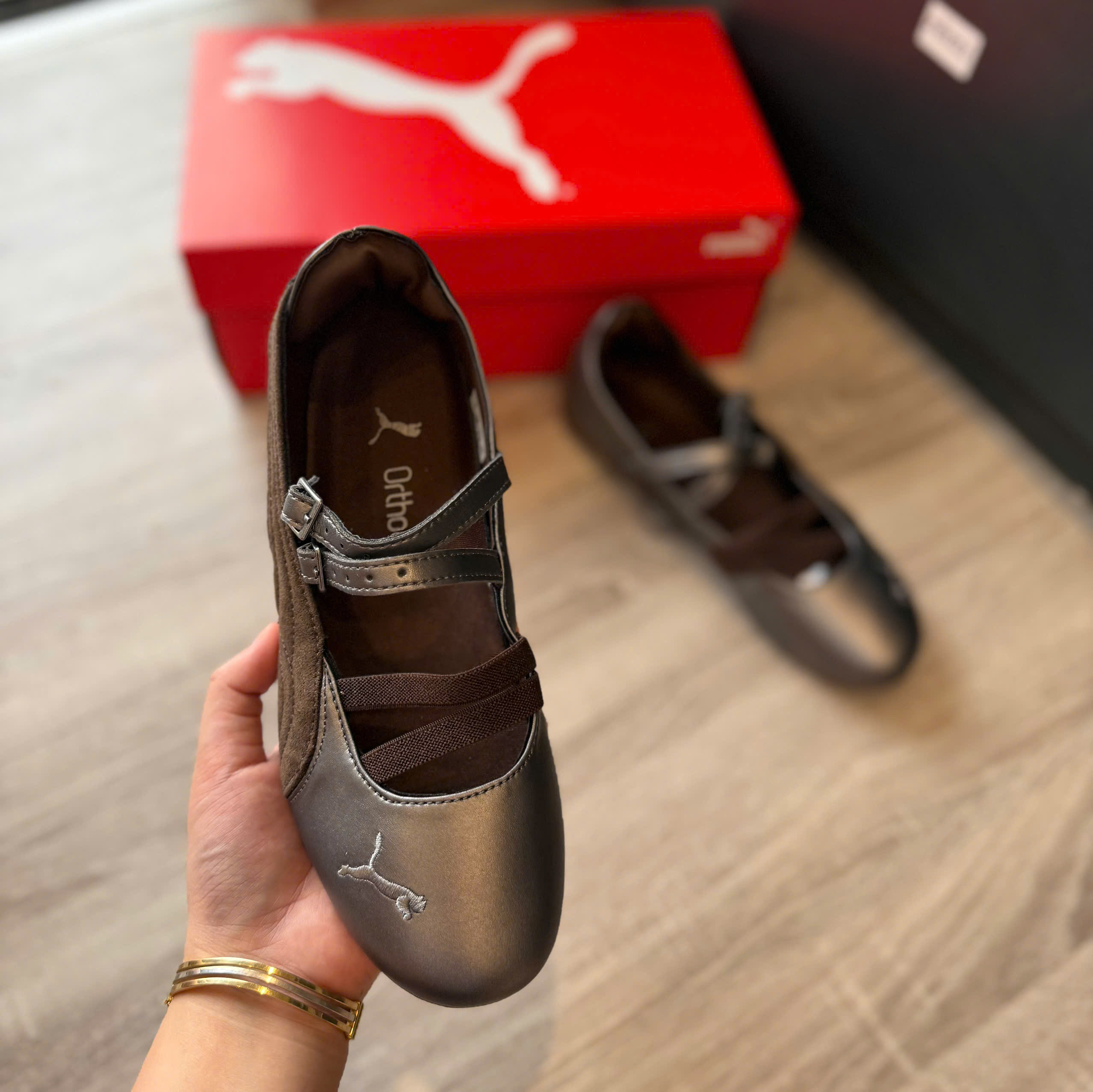 bb puma nâu mũi da