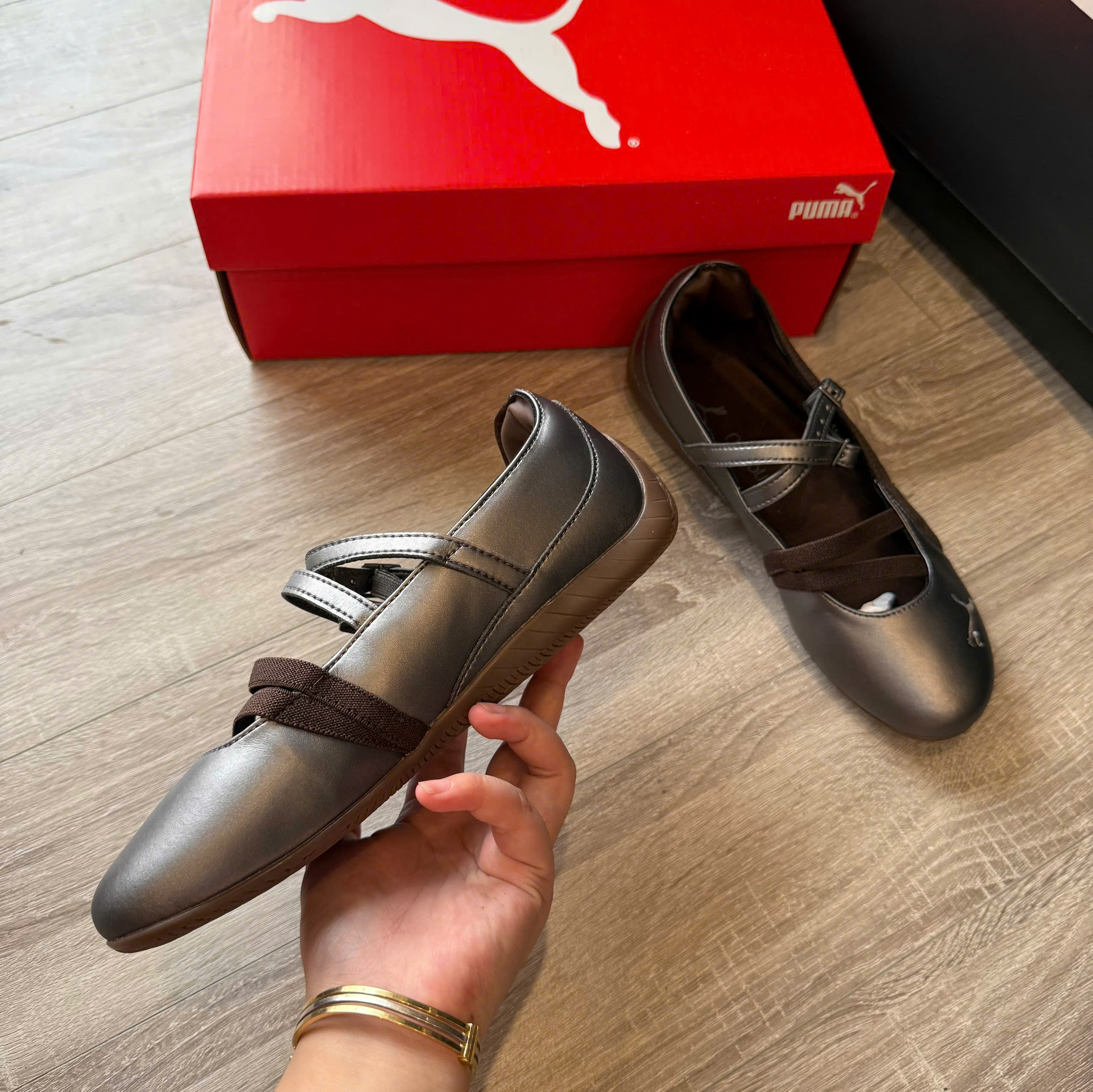 bb puma nâu mũi da