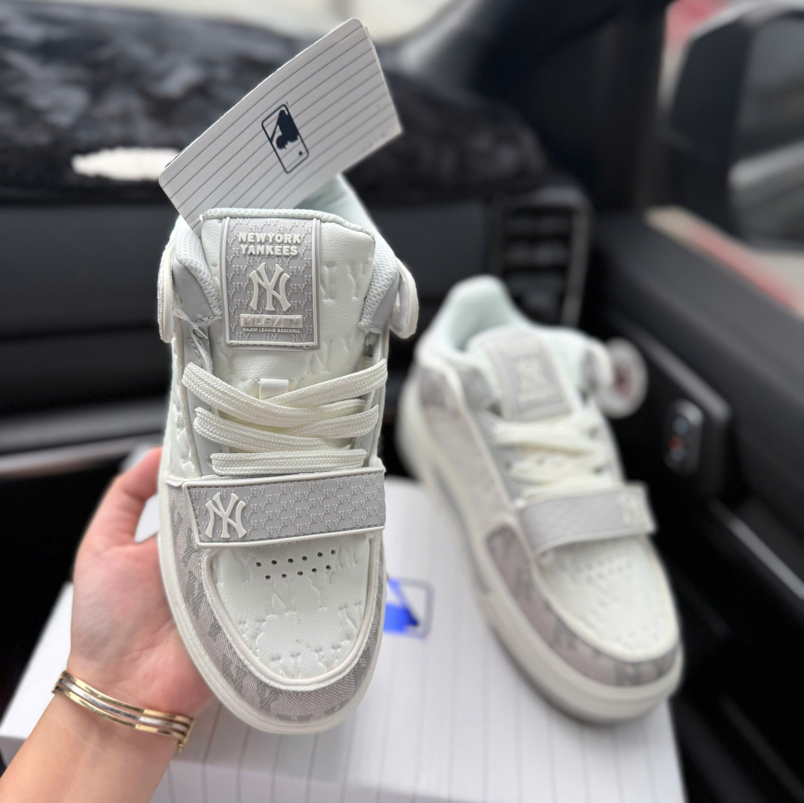 mlb liner dán xám (bản mới)