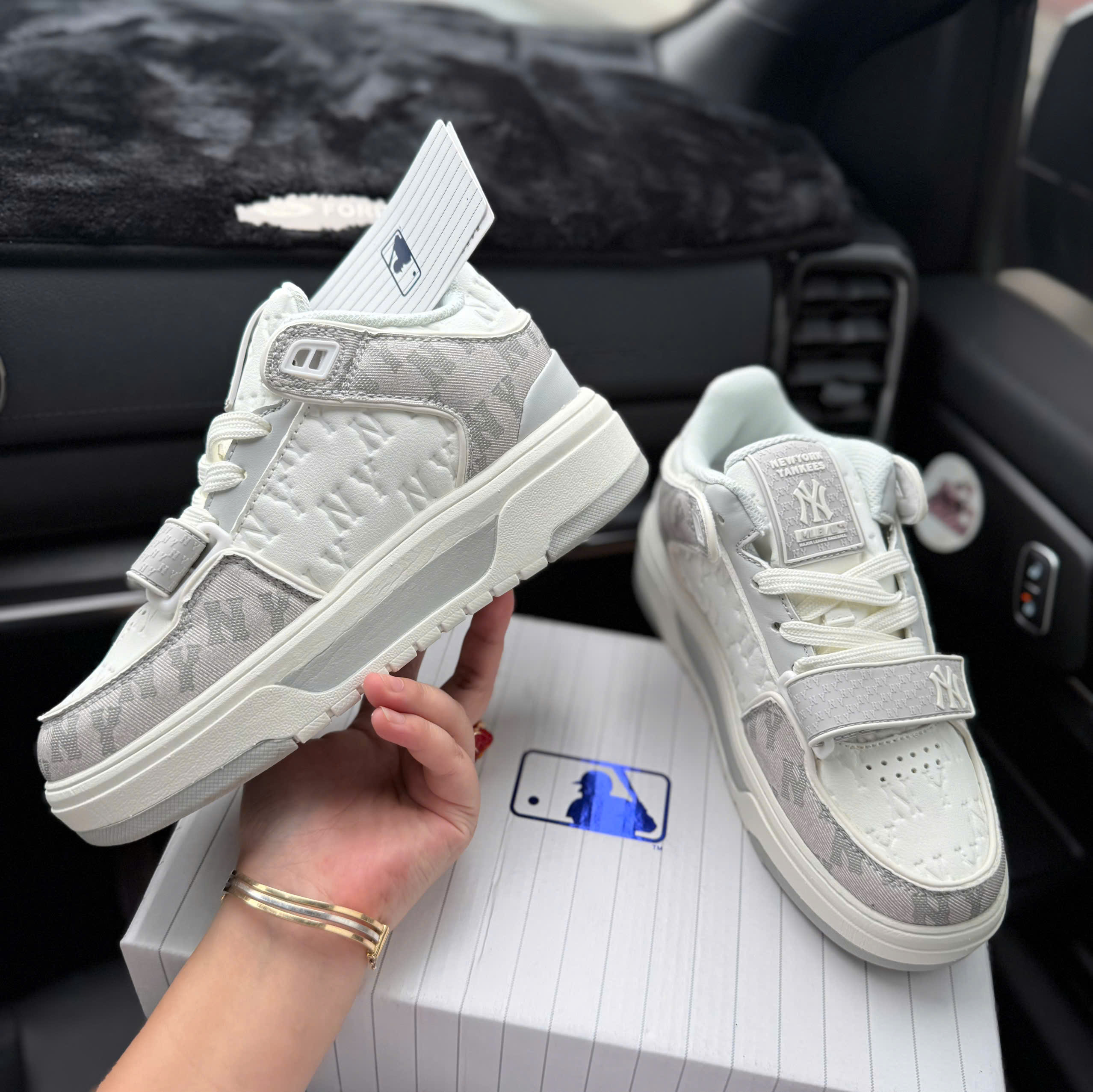 mlb liner dán xám (bản mới)