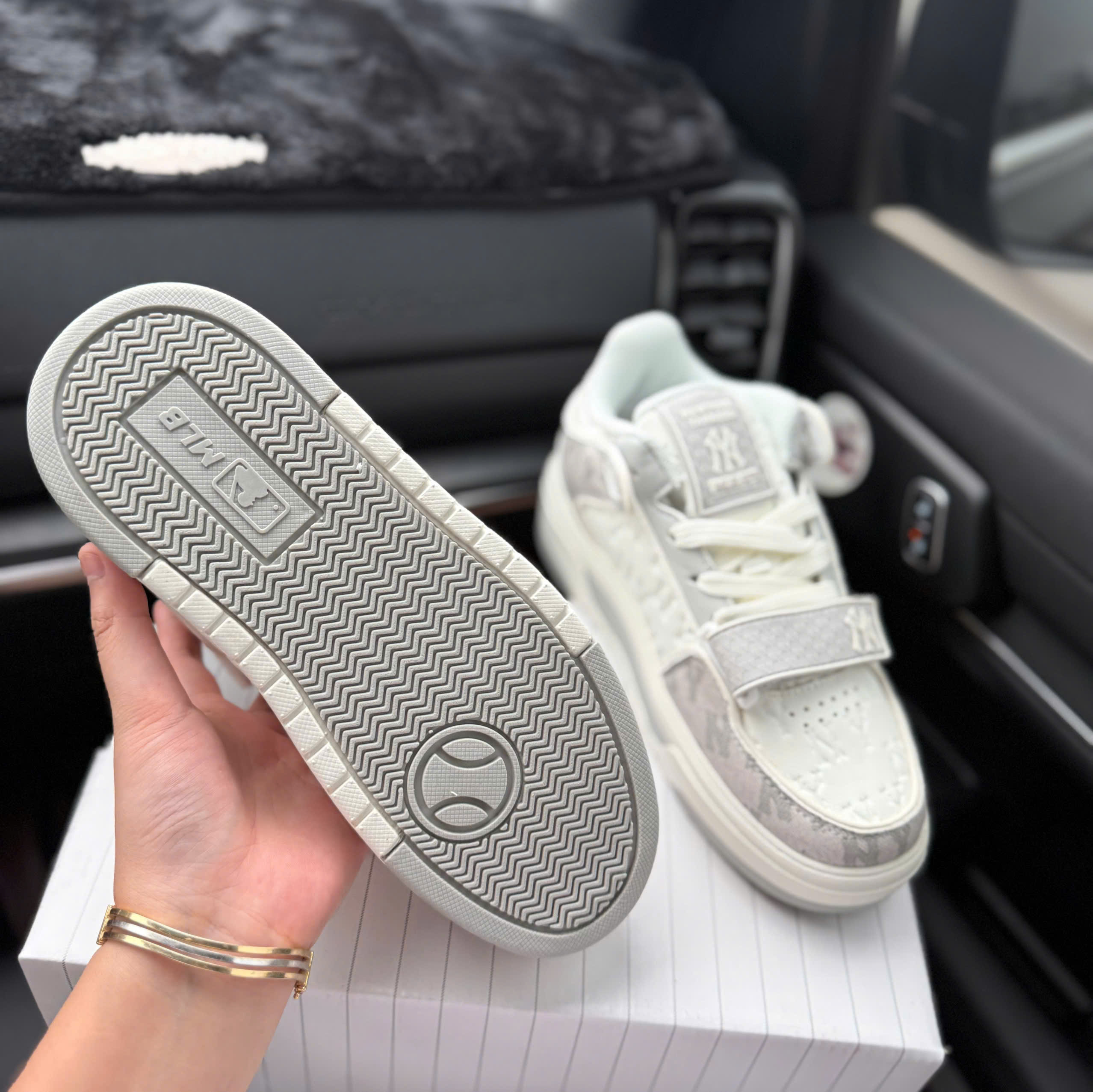 mlb liner dán xám (bản mới)