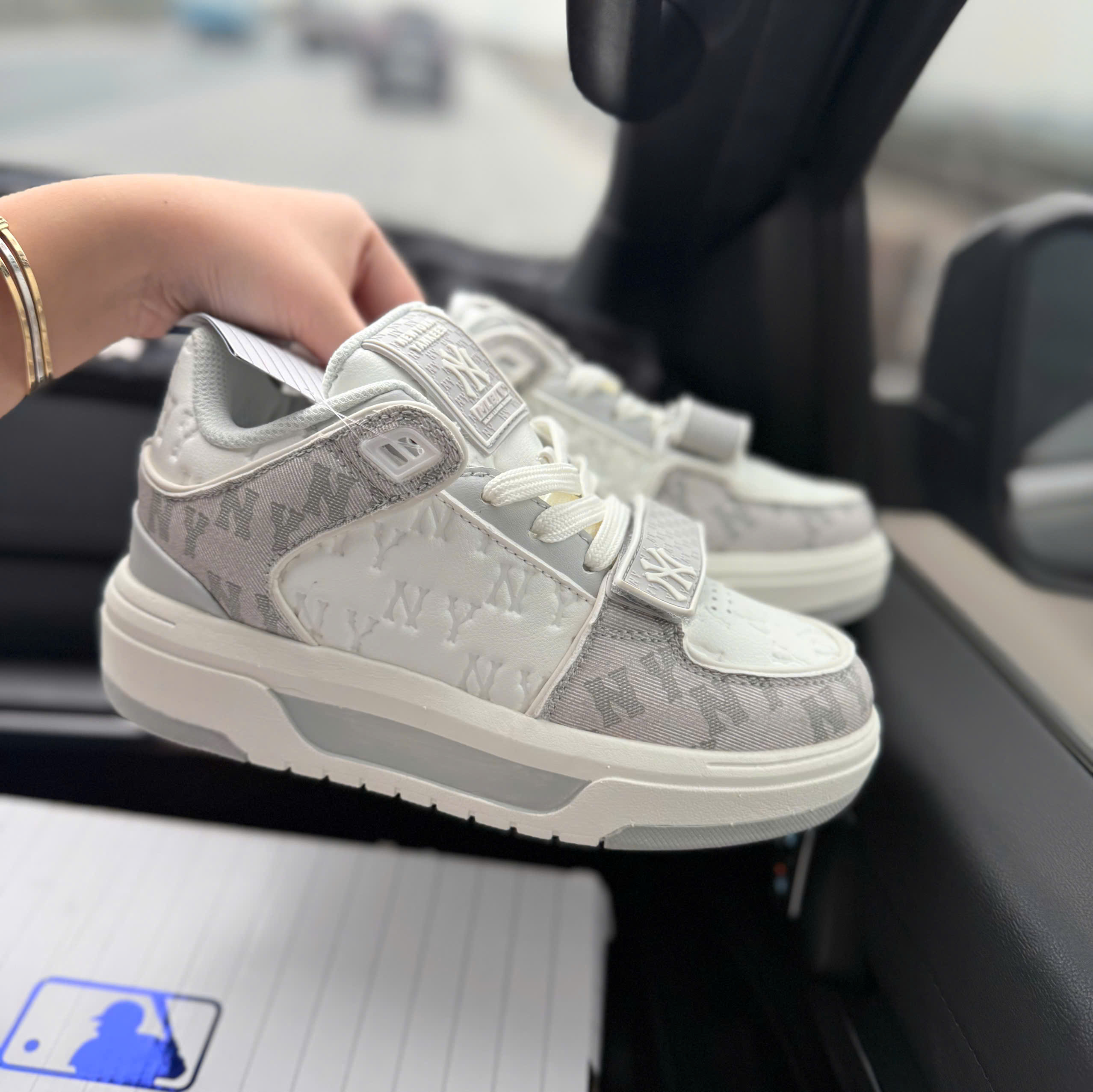 mlb liner dán xám (bản mới)