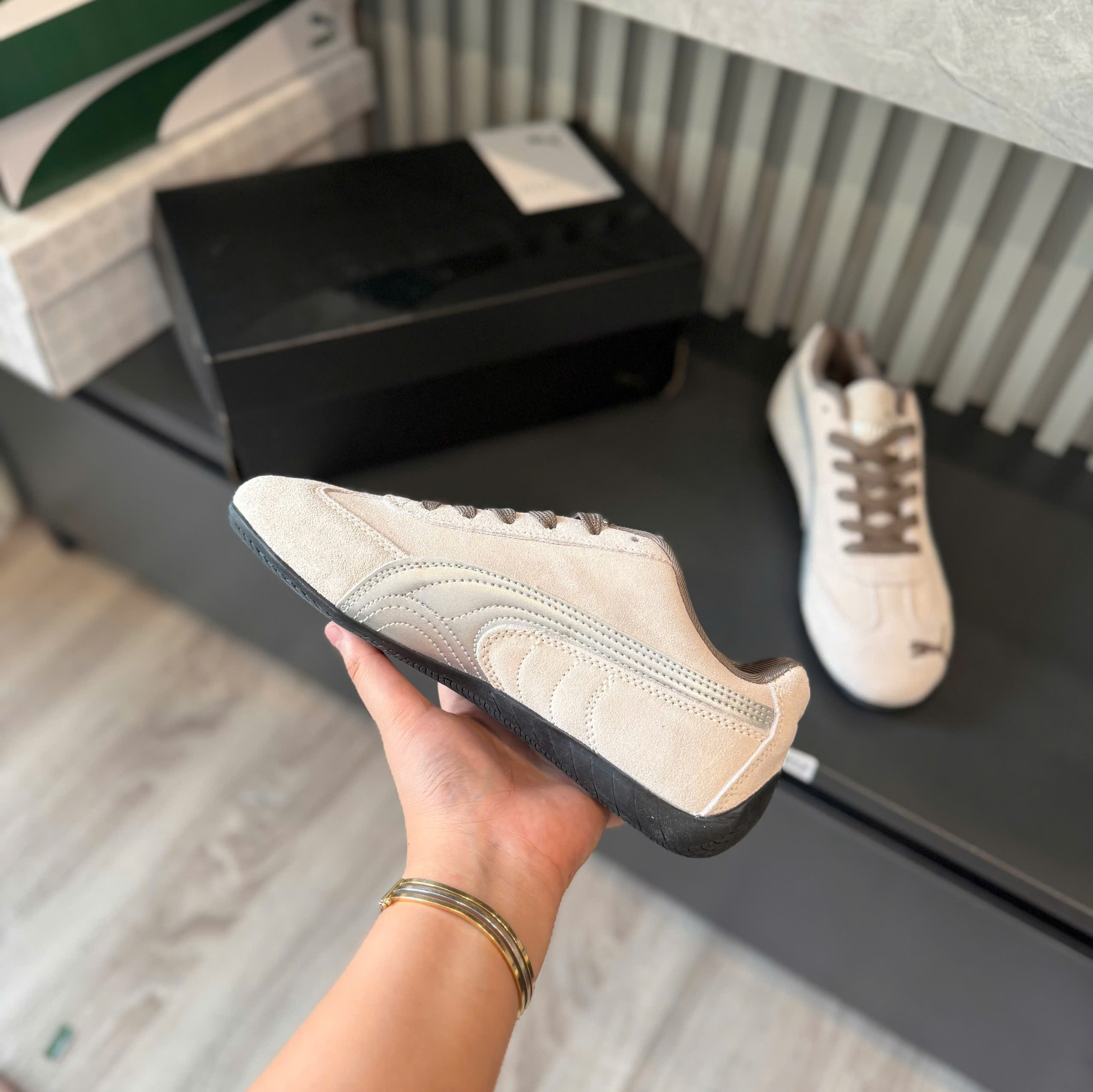 puma speedcat xám bạc